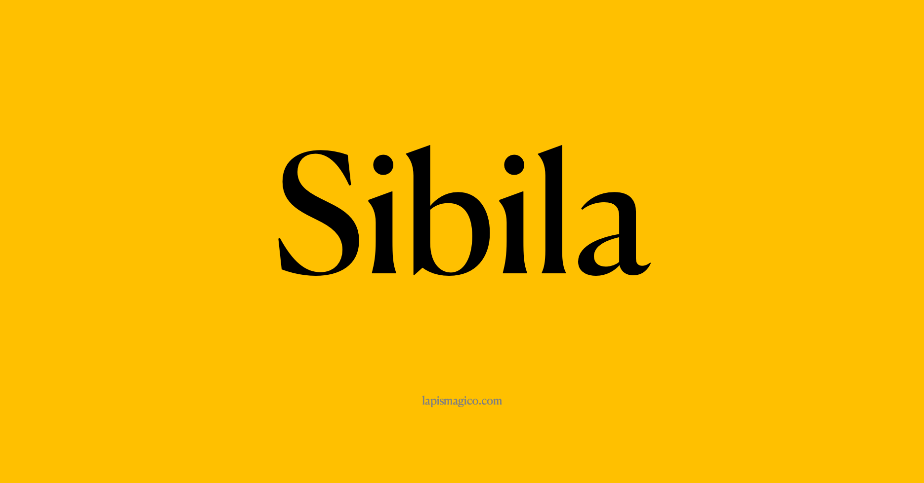 Nome Sibila