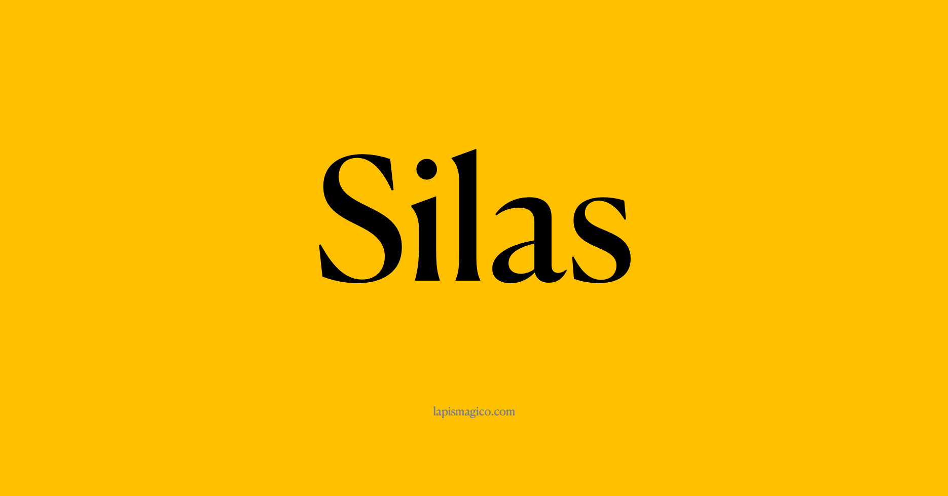 Nome Silas