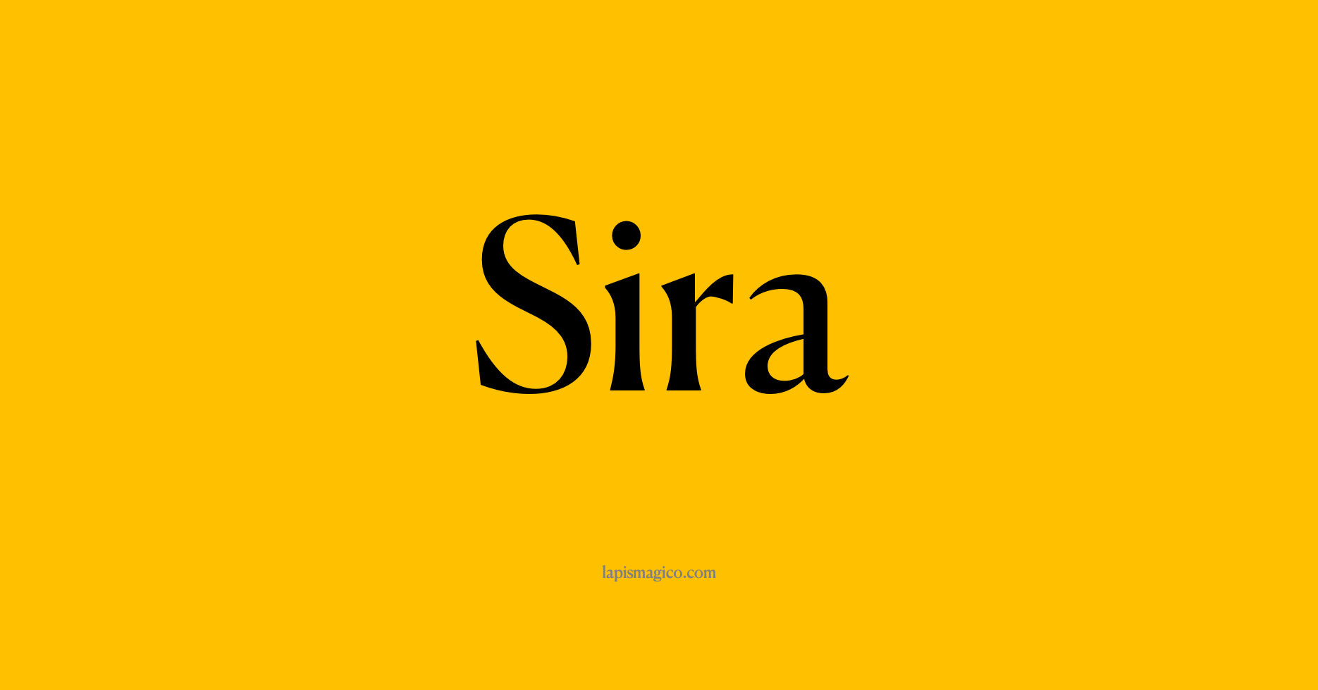 Nome Sira