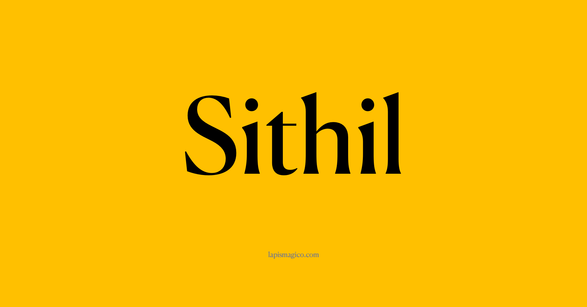 Nome Sithil