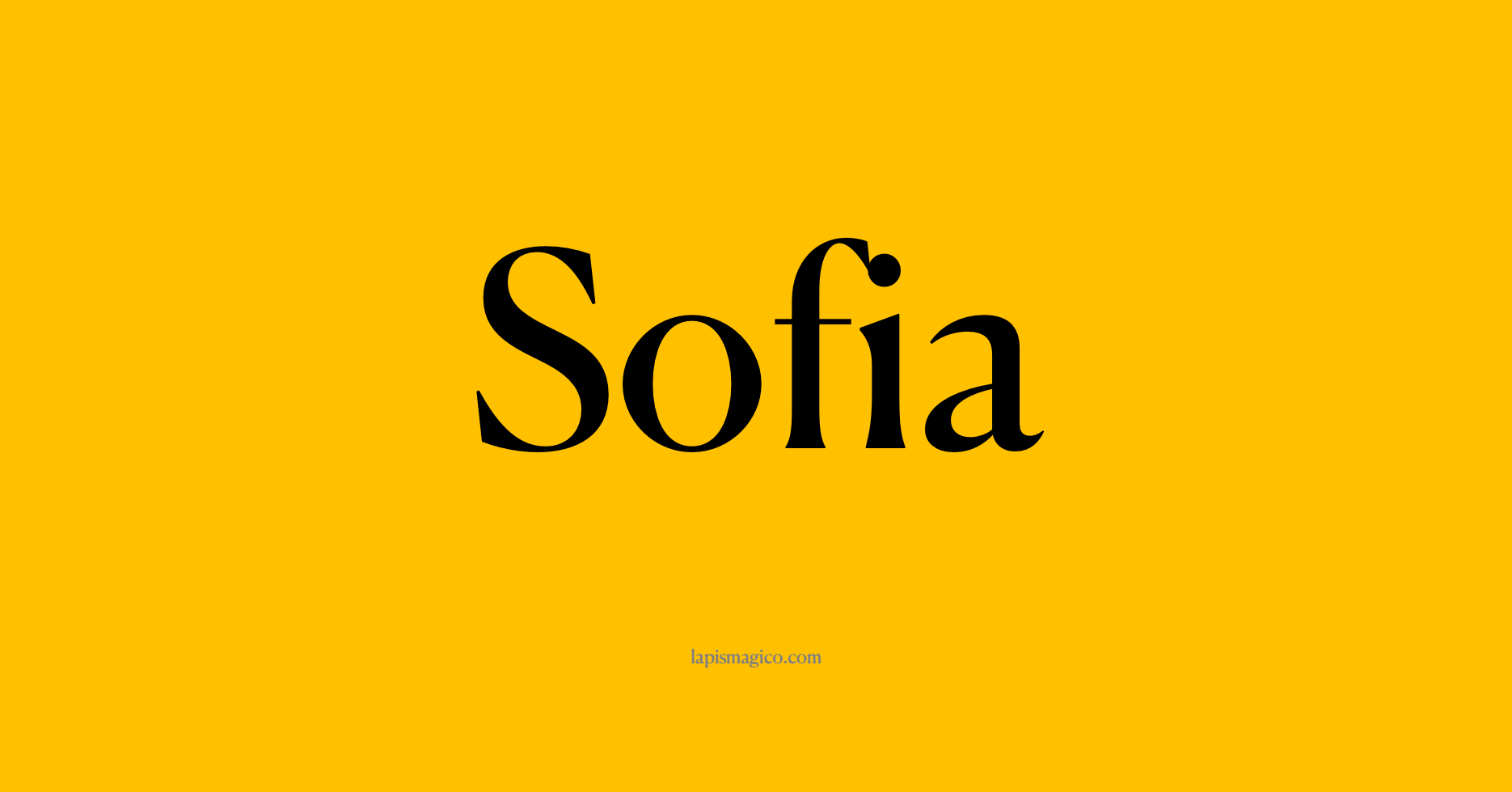 Nome Sofia