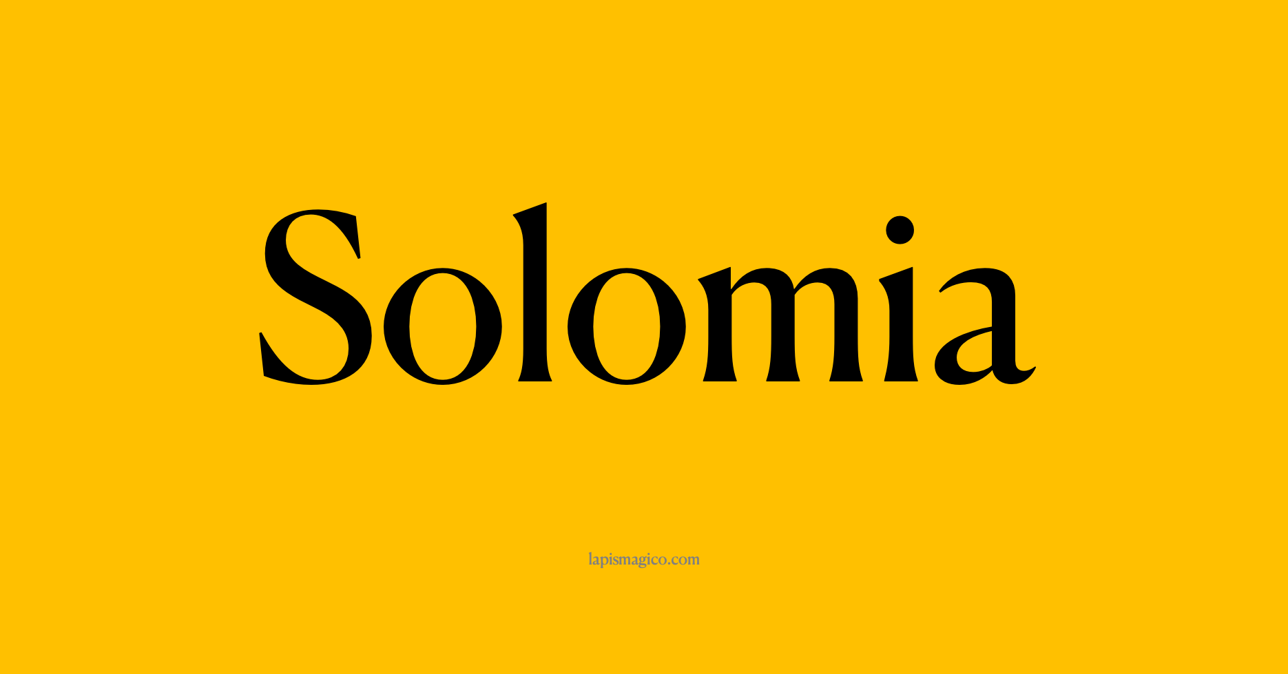Nome Solomia