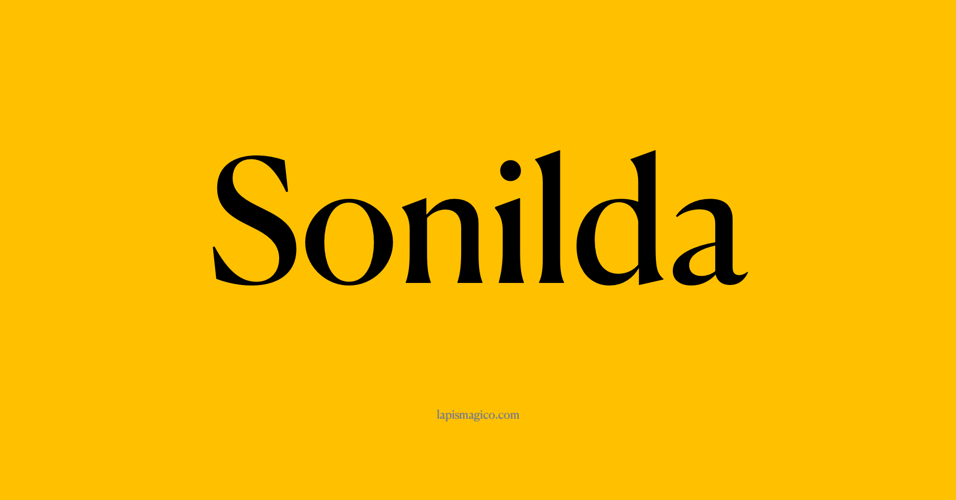 Nome Sonilda