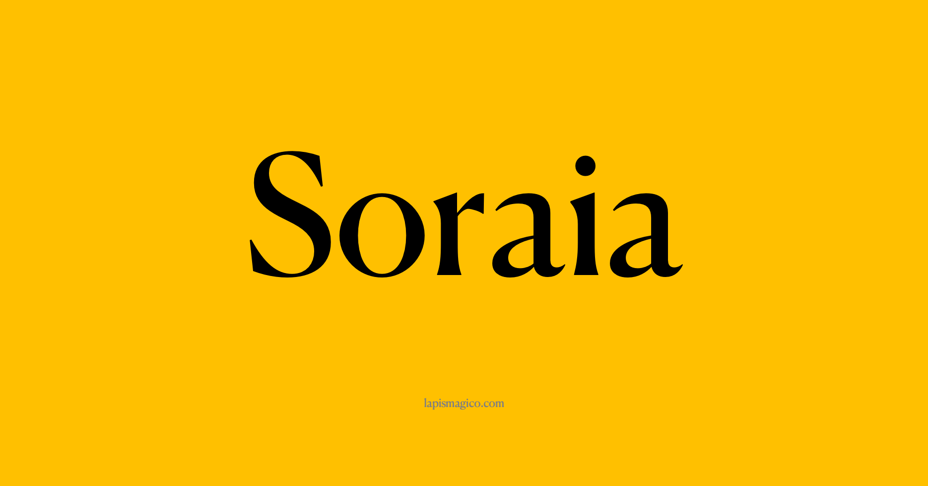 Nome Soraia