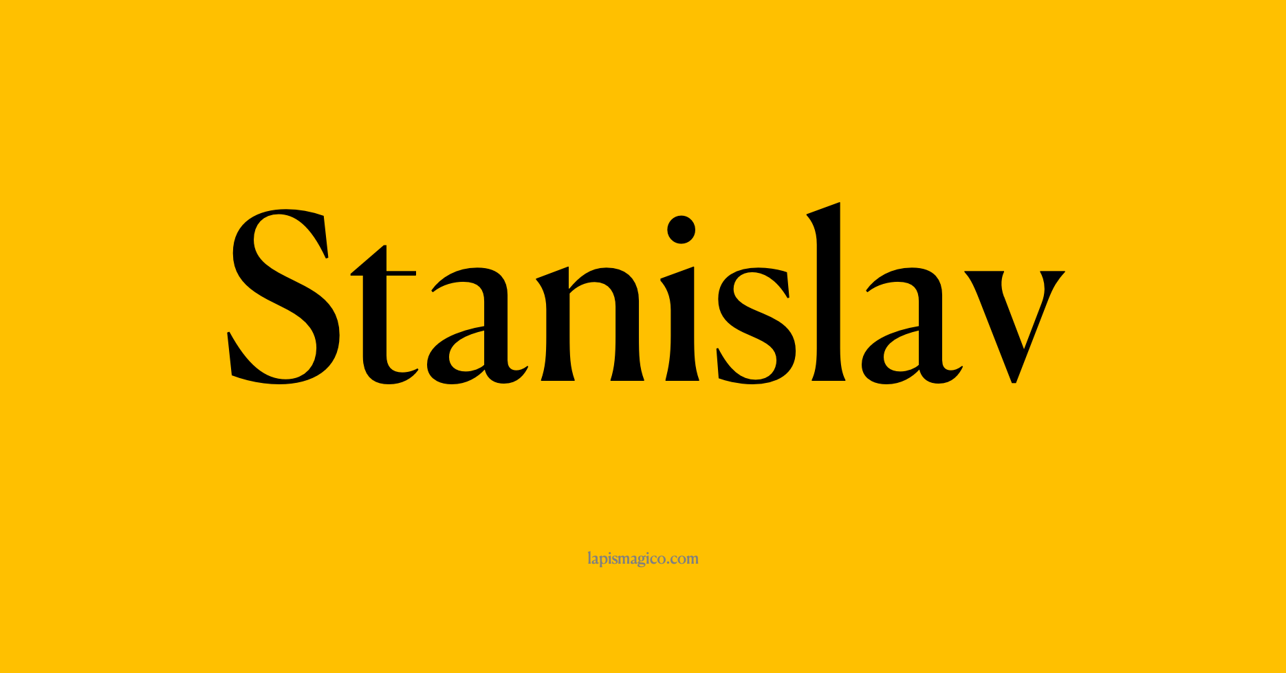 Nome Stanislav