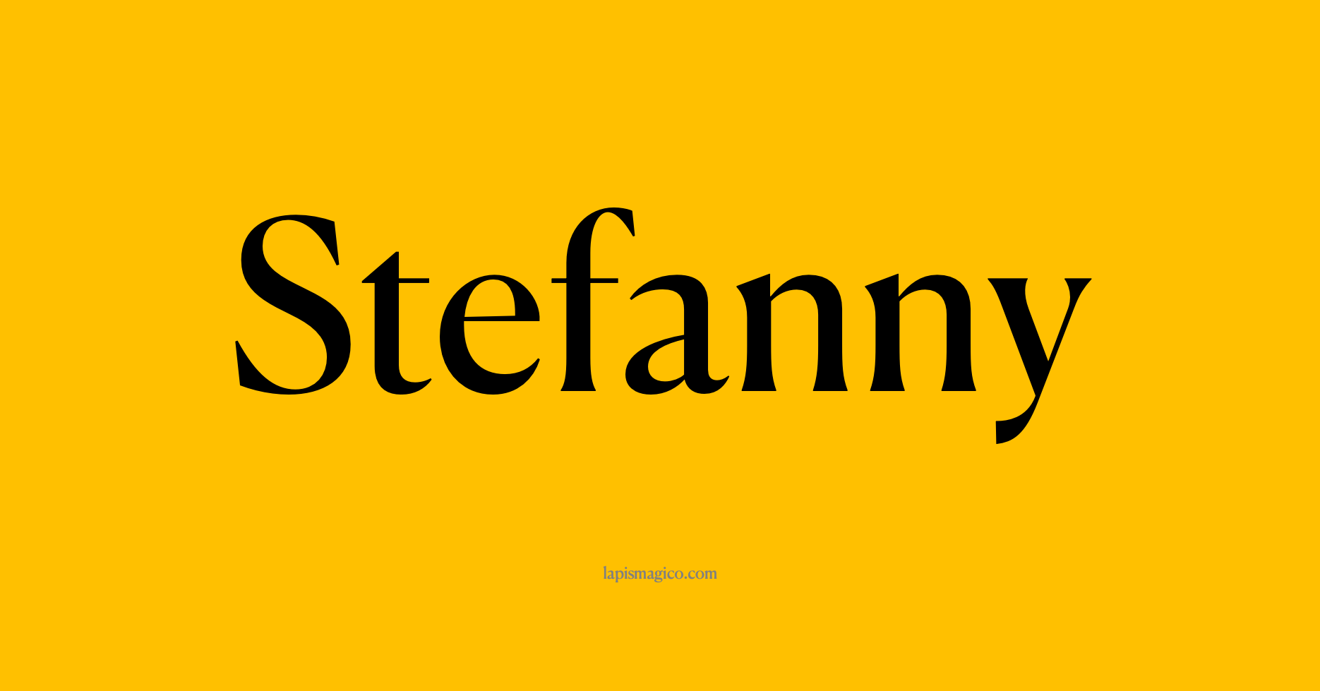 Nome Stefanny