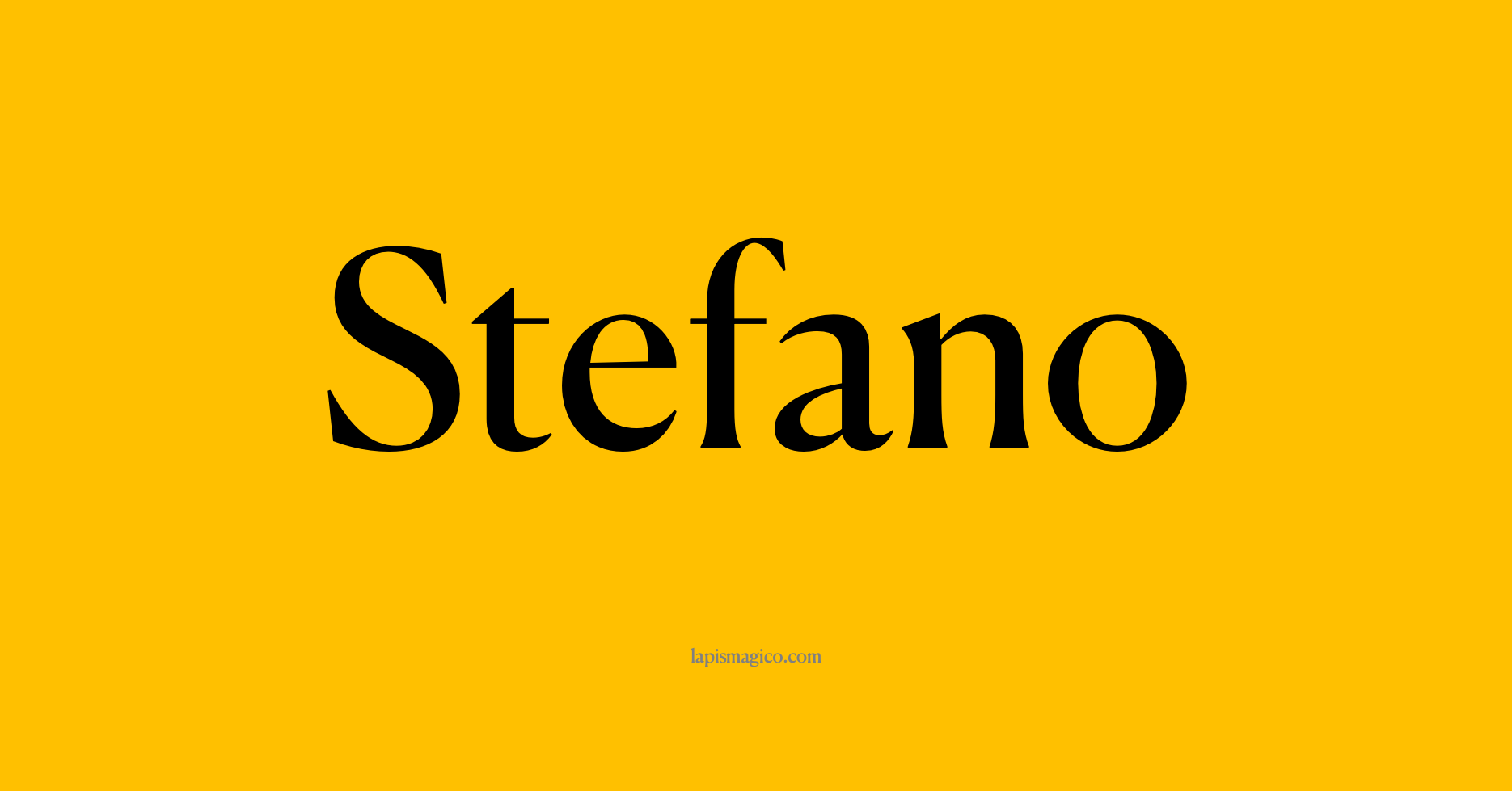 Nome Stefano