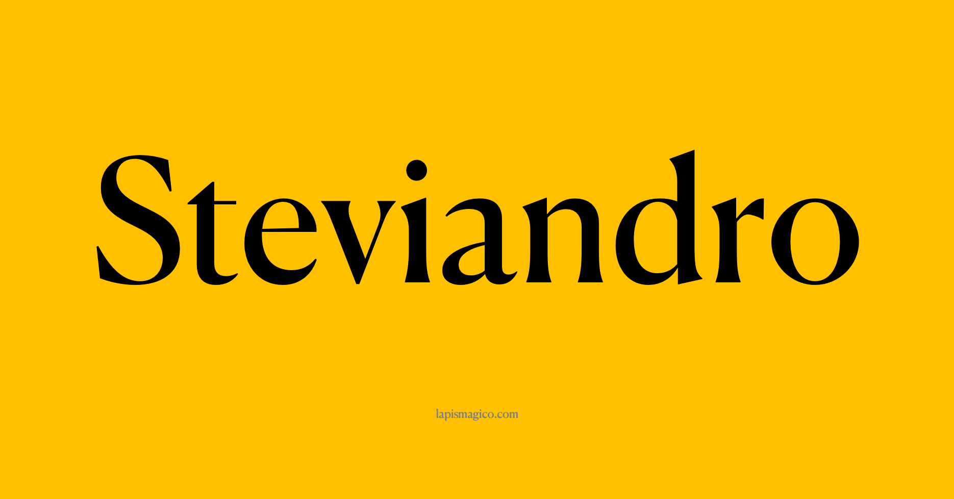 Nome Steviandro
