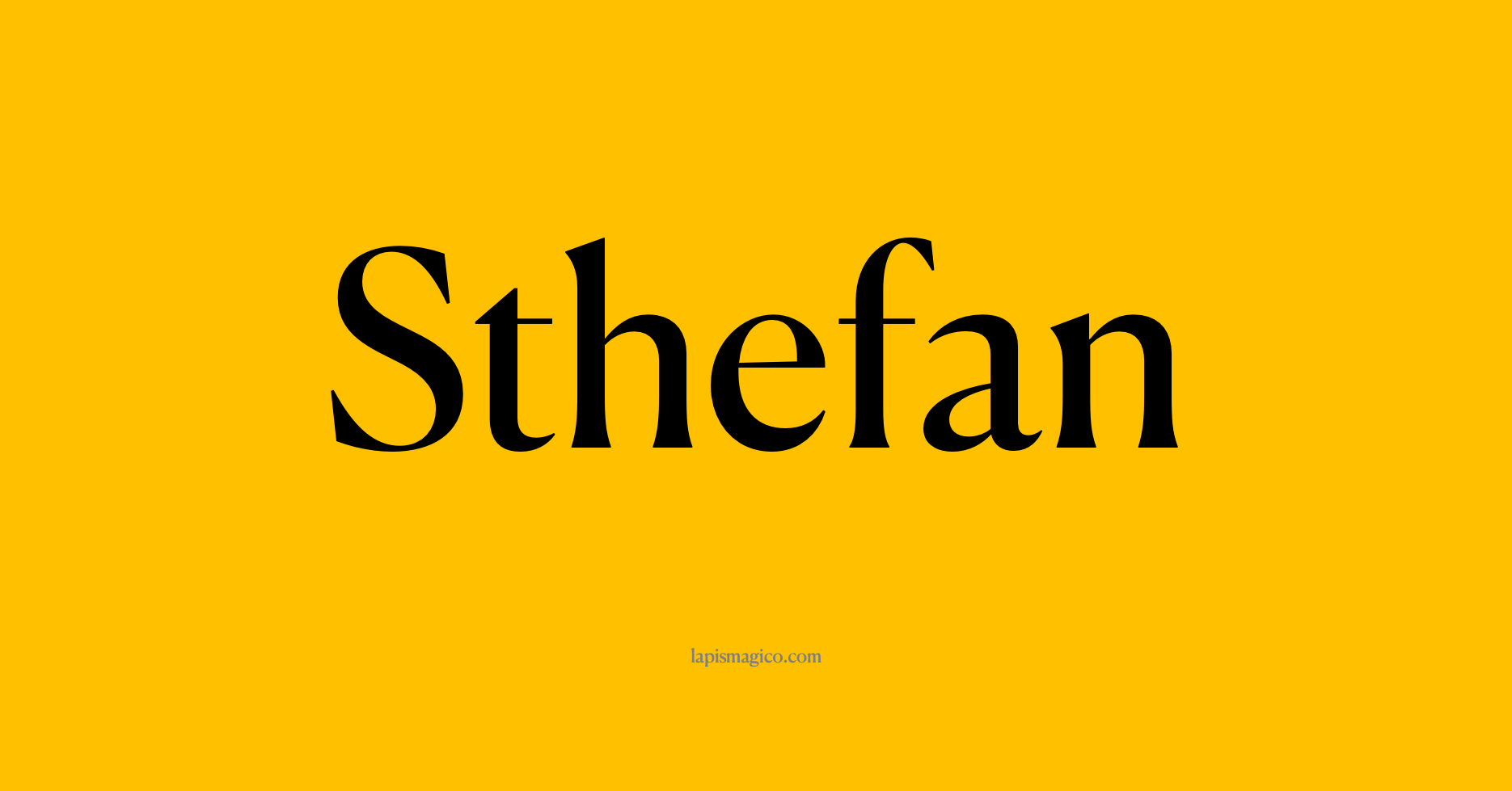 Nome Sthefan