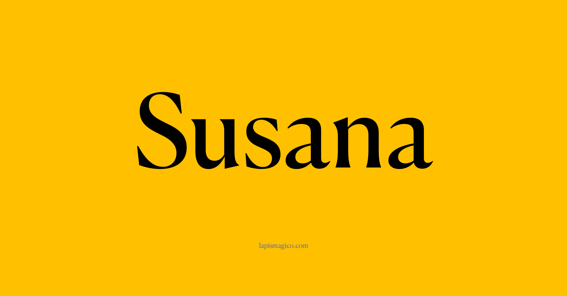 Nome Susana