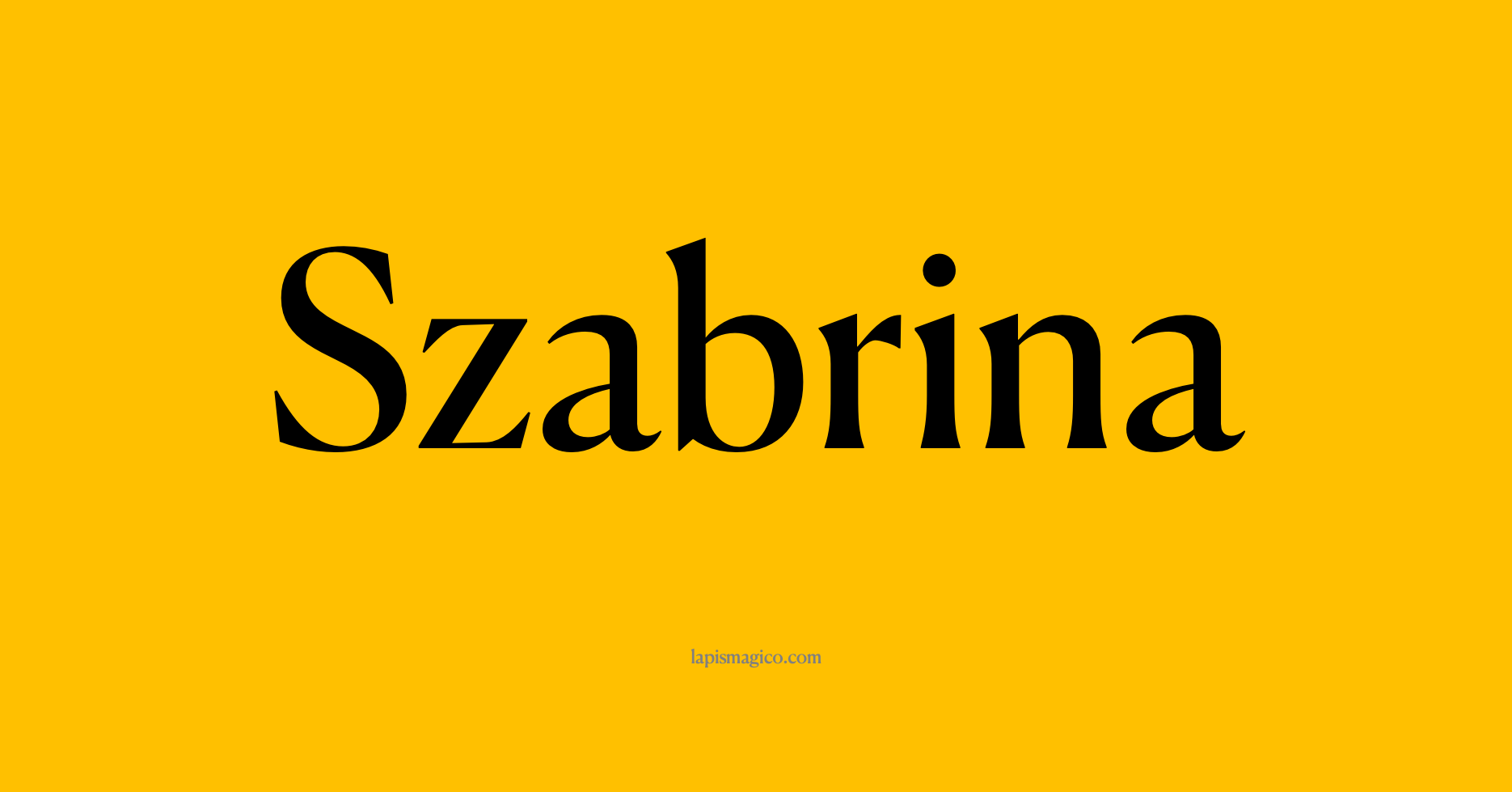 Nome Szabrina