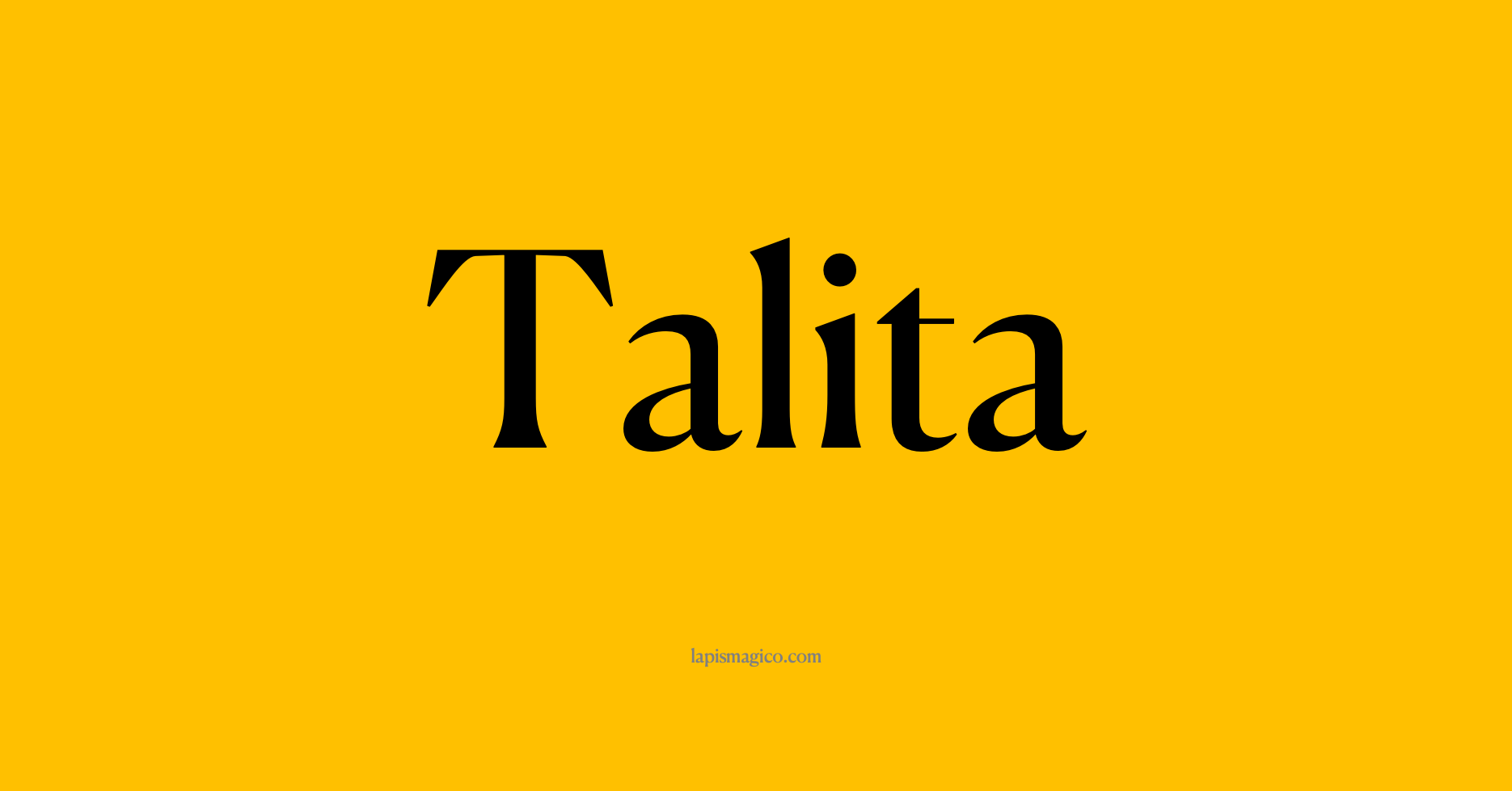 Nome Talita
