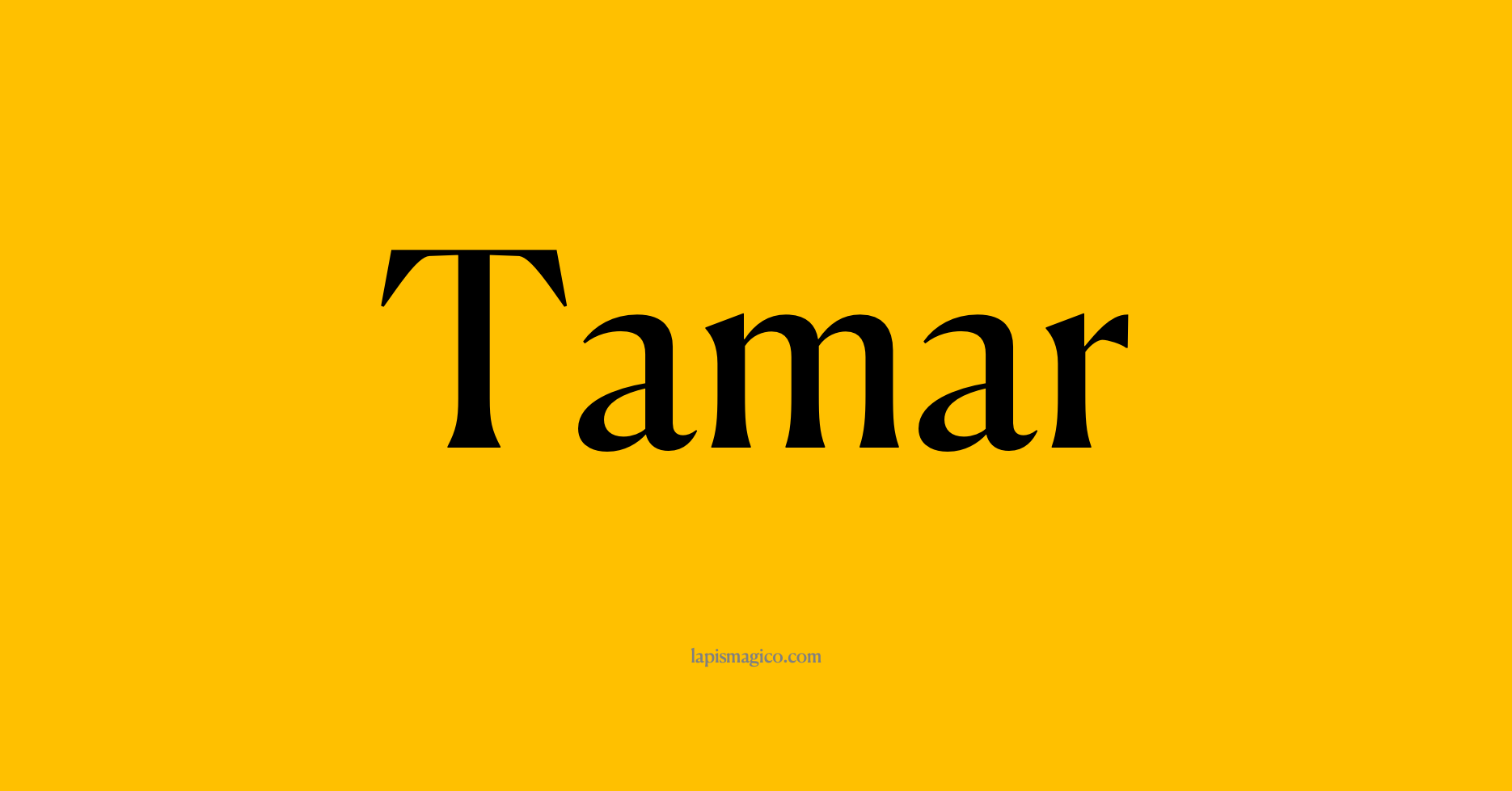 Nome Tamar