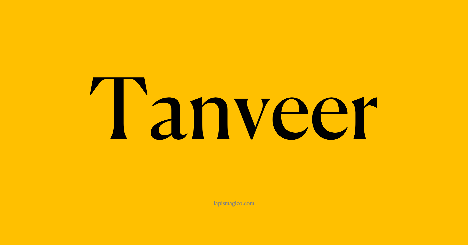 Nome Tanveer