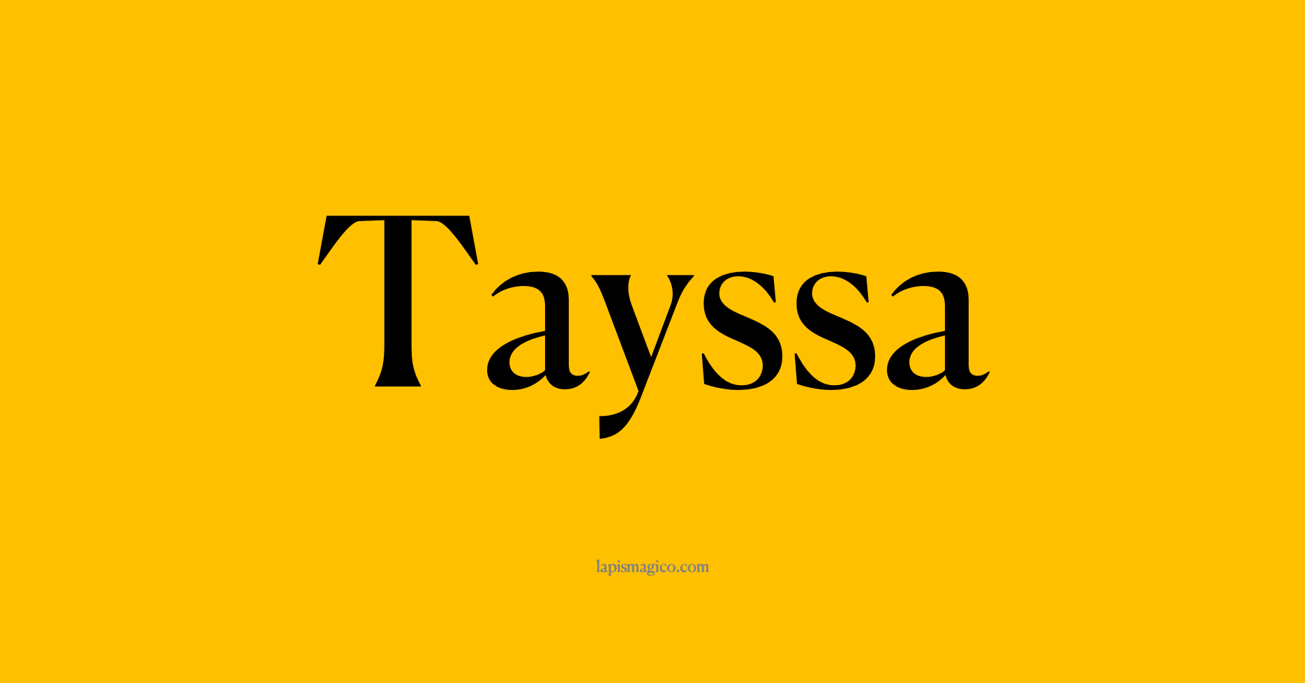 Nome Tayssa