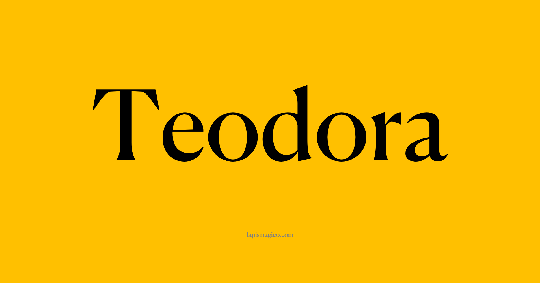 Nome Teodora