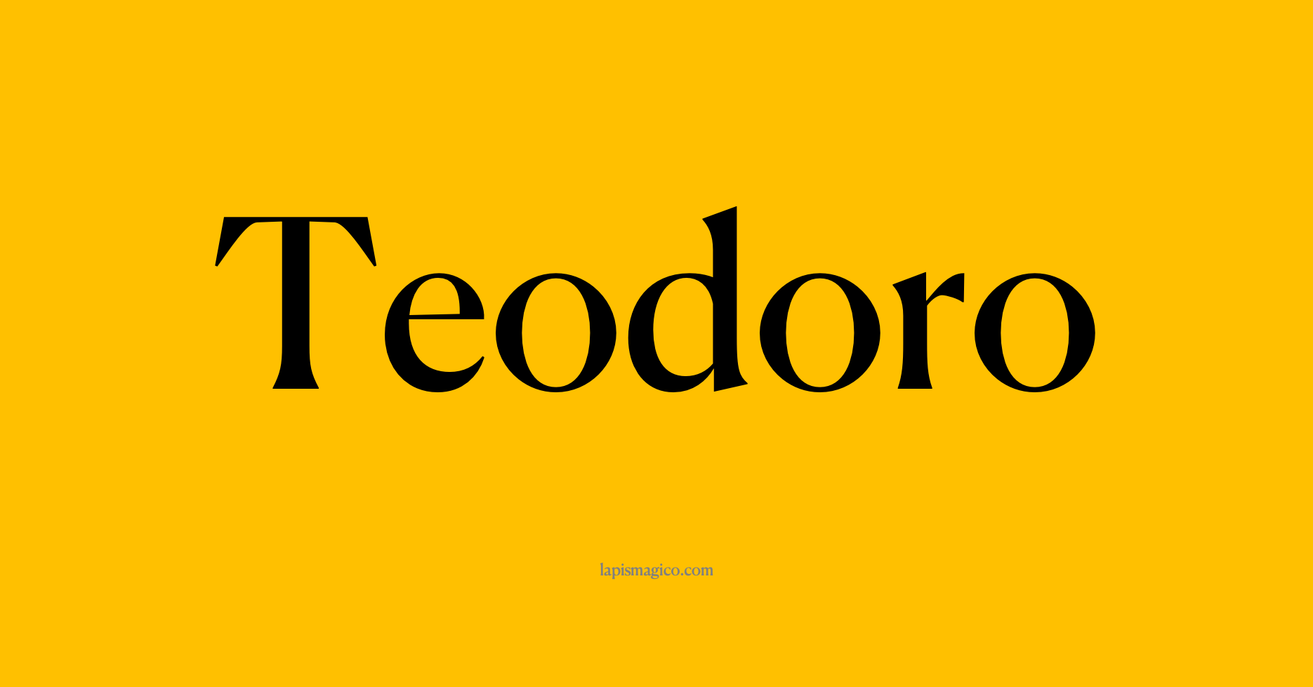 Nome Teodoro