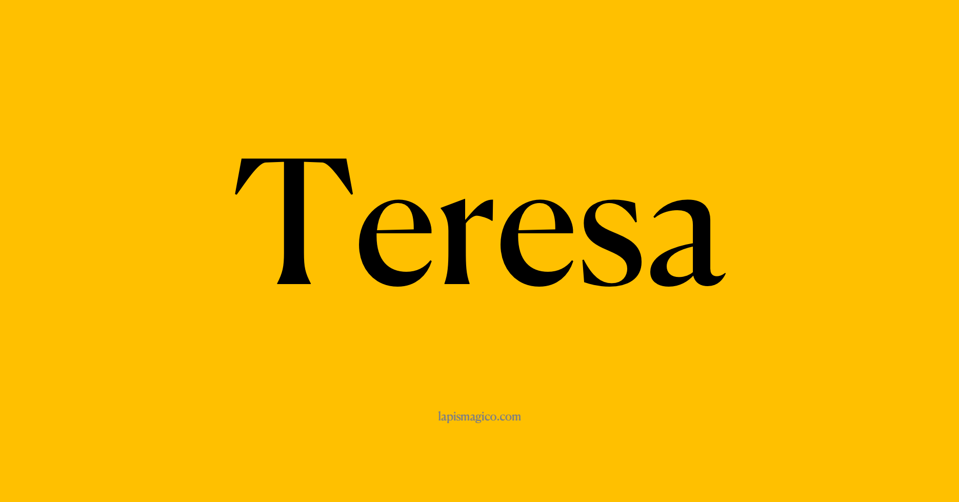 Nome Teresa