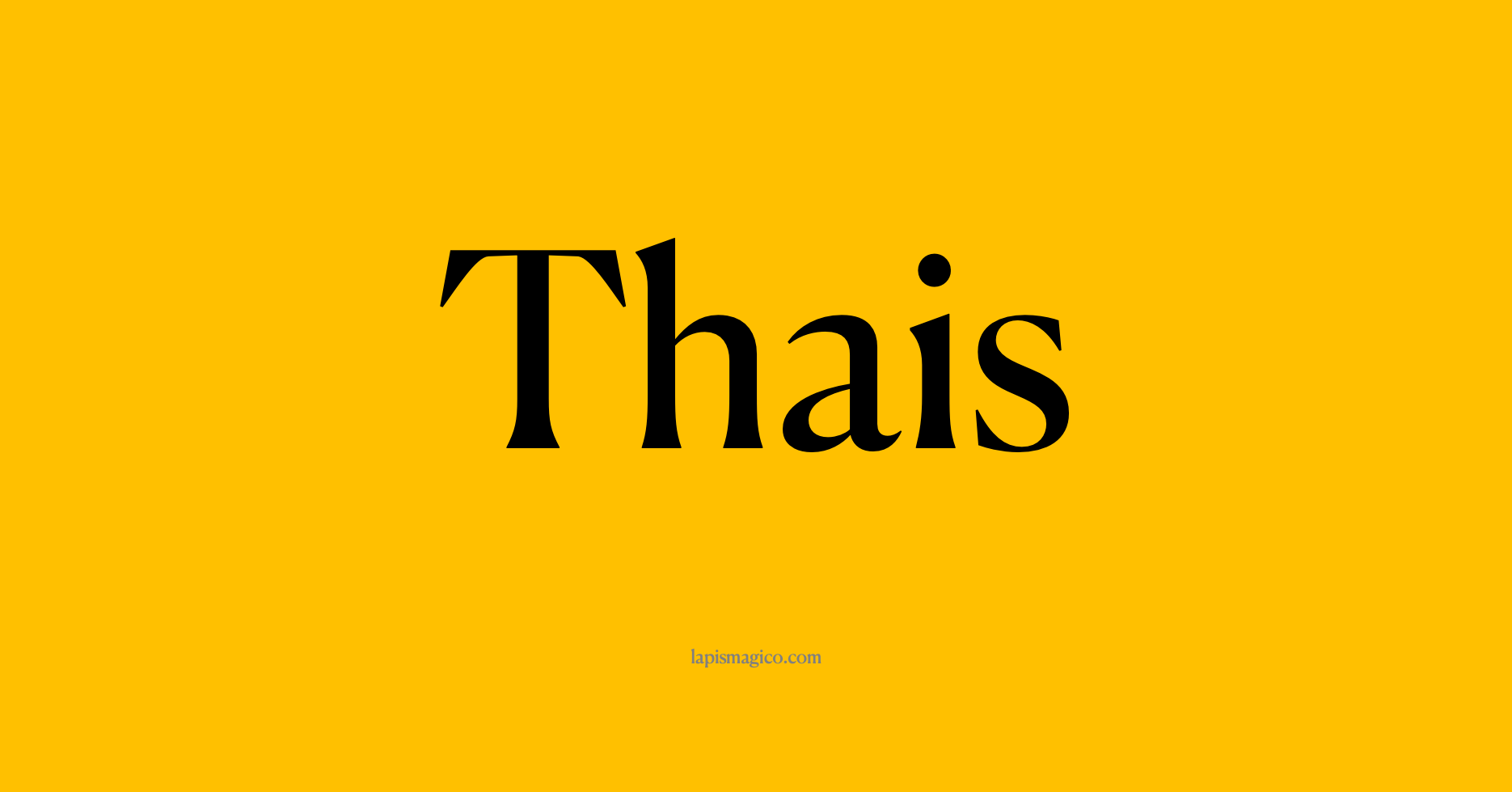 Nome Thais
