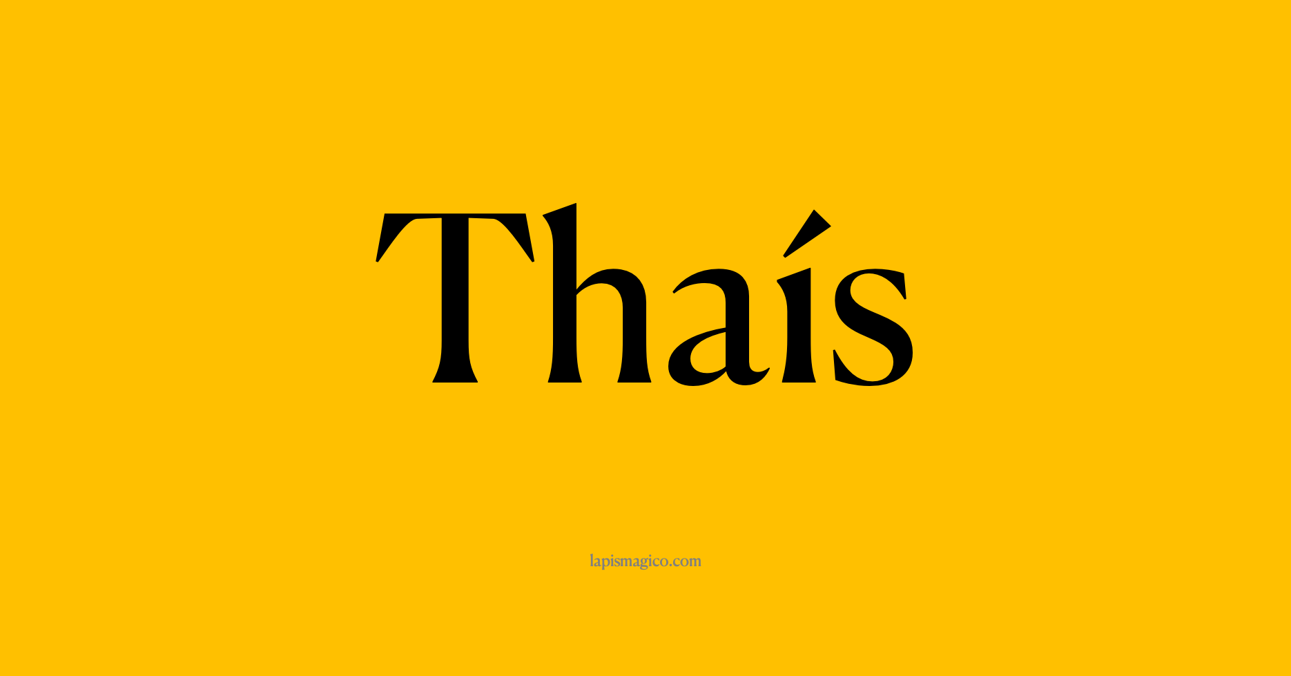Nome Thaís
