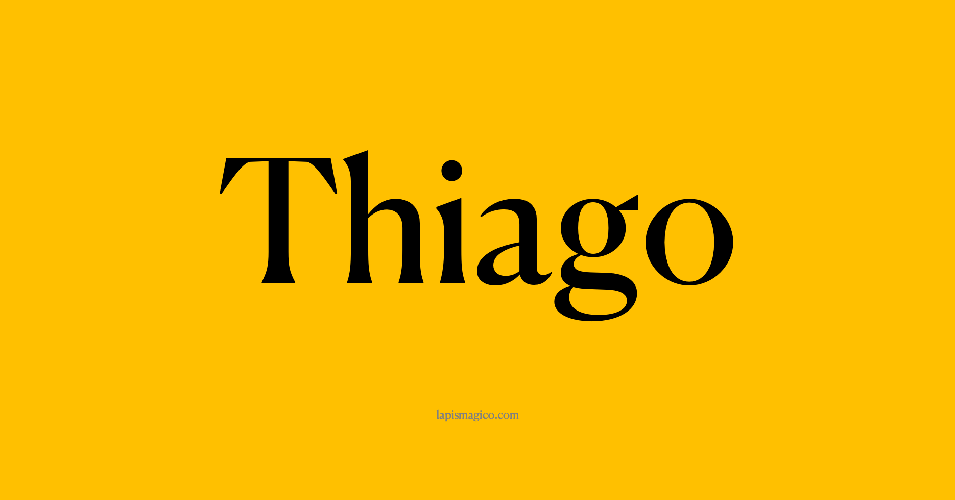 Nome Thiago