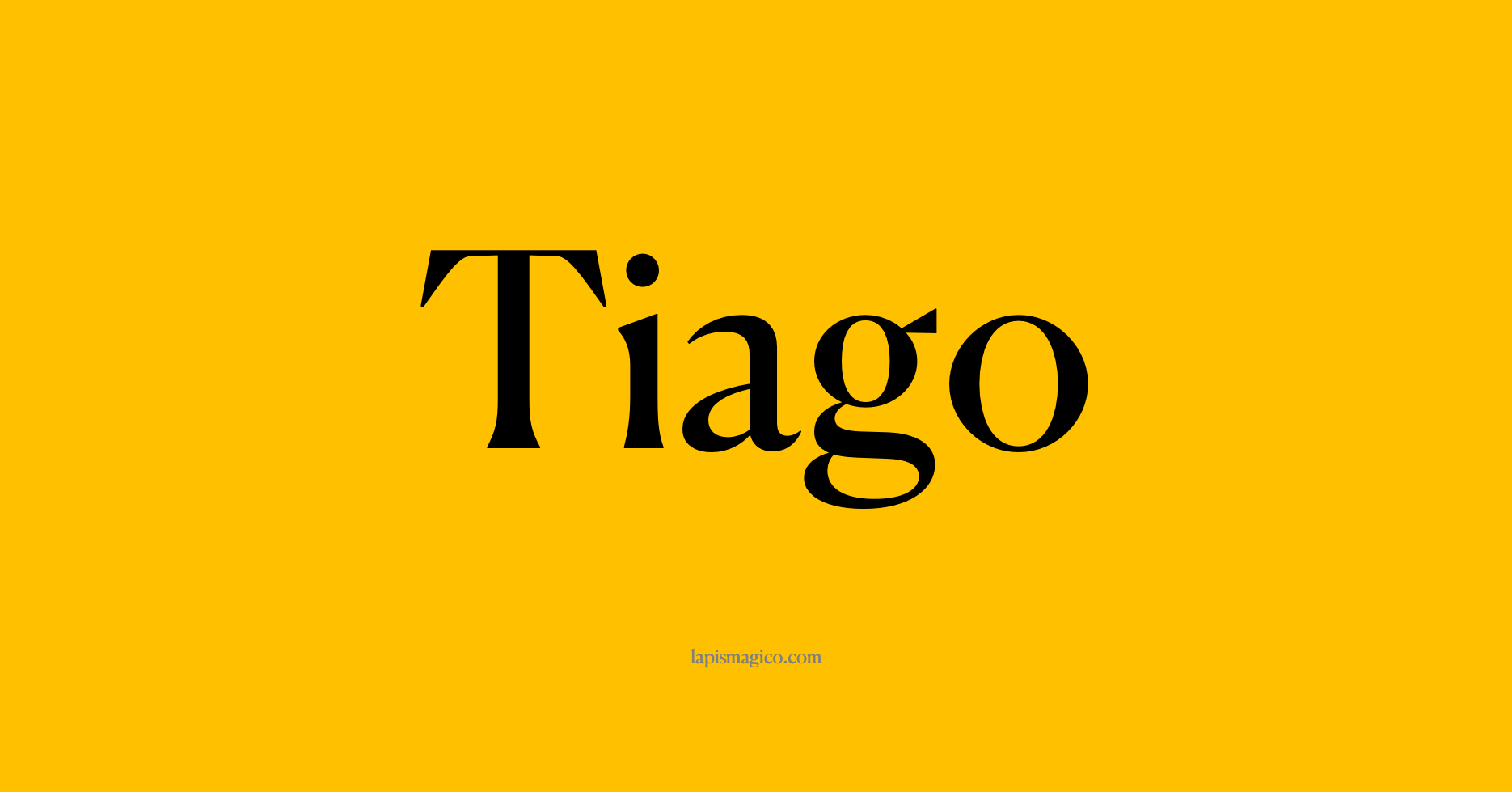 Nome Tiago