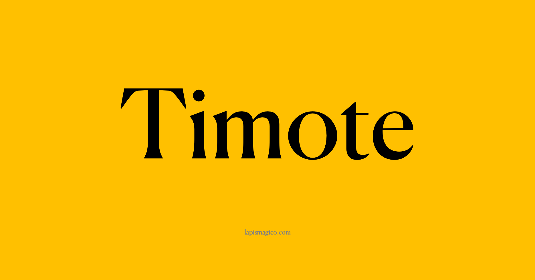Nome Timote
