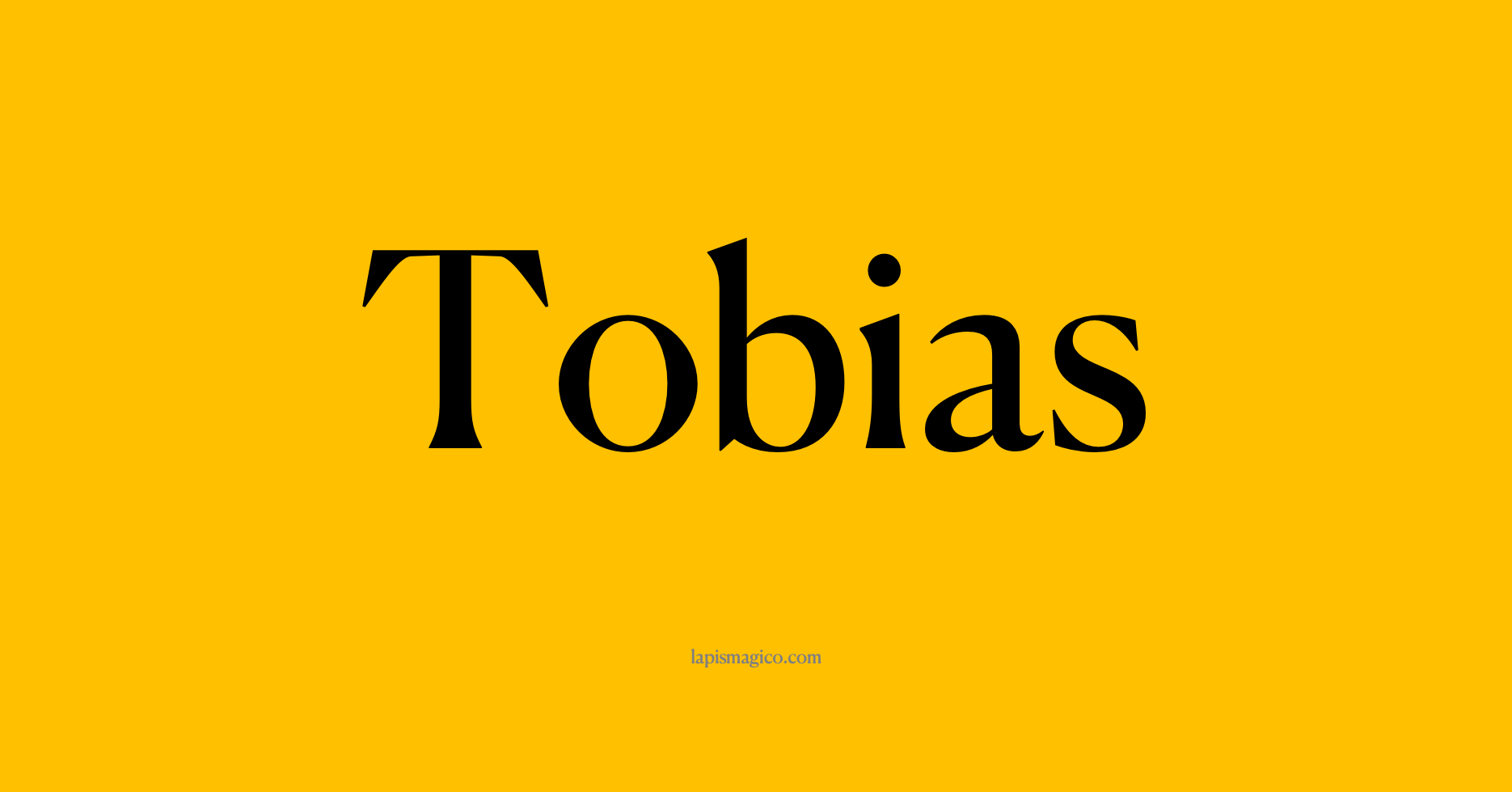 Nome Tobias