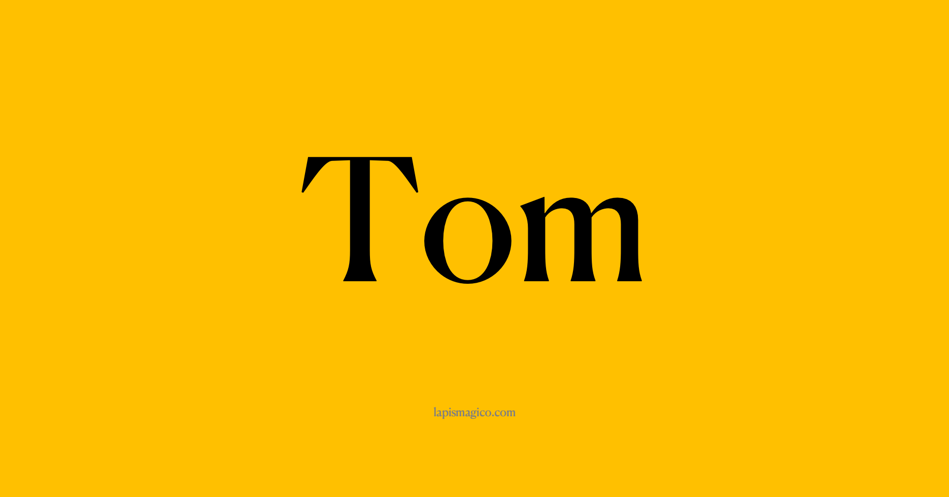 Nome Tom