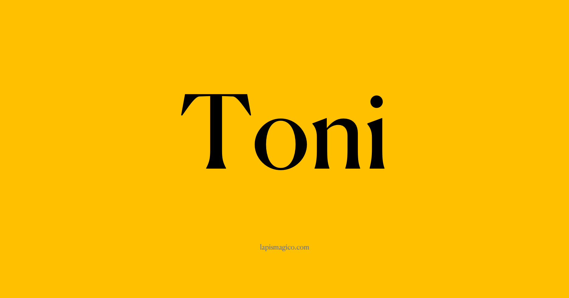 Nome Toni