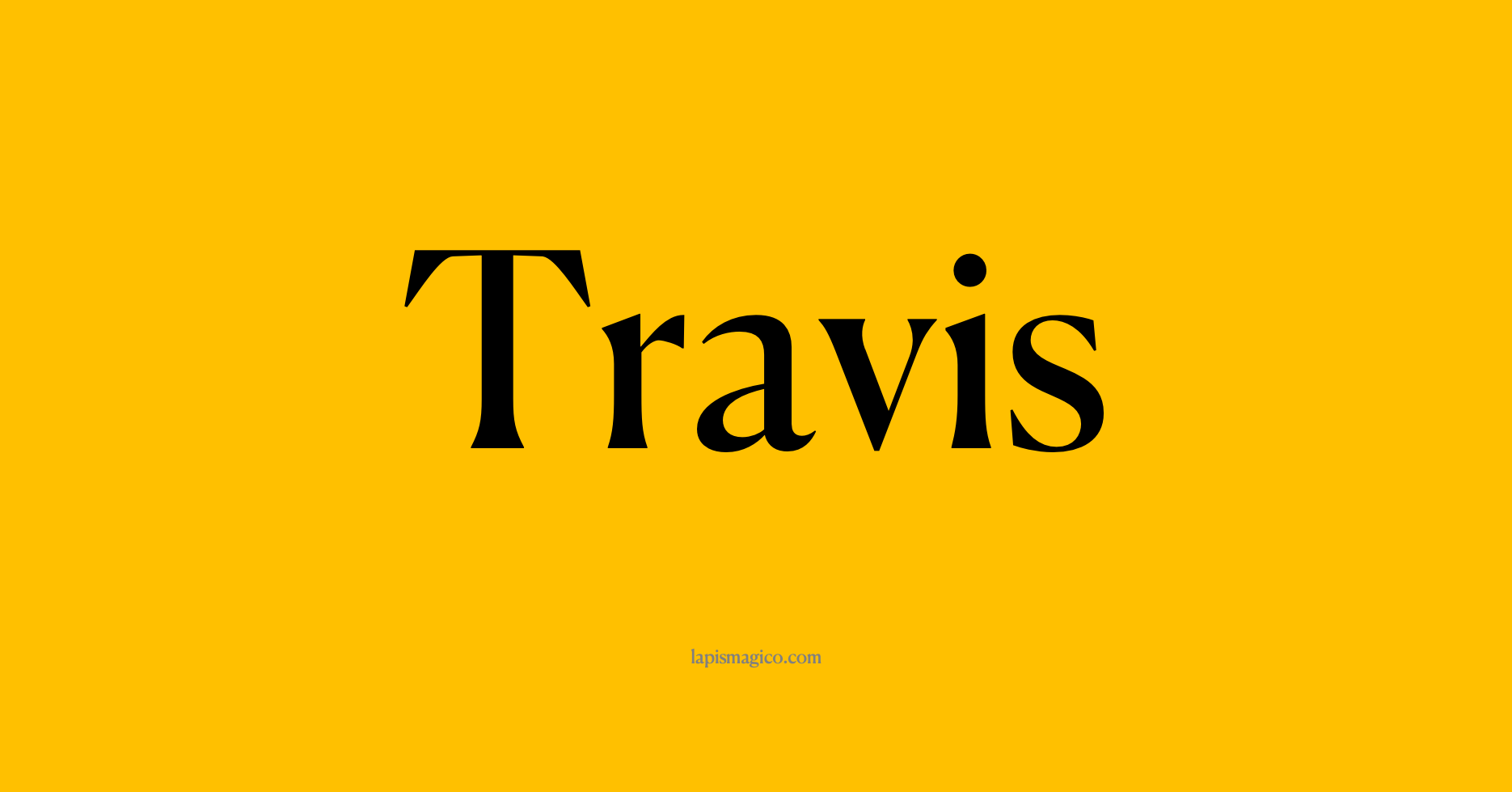 Nome Travis