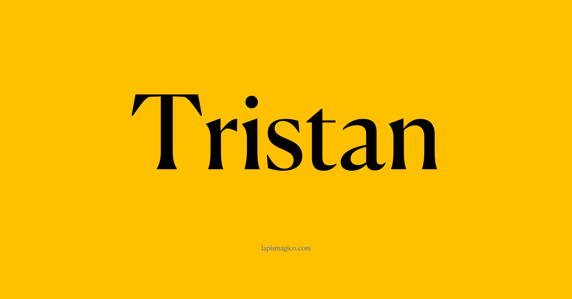 Nome Tristan
