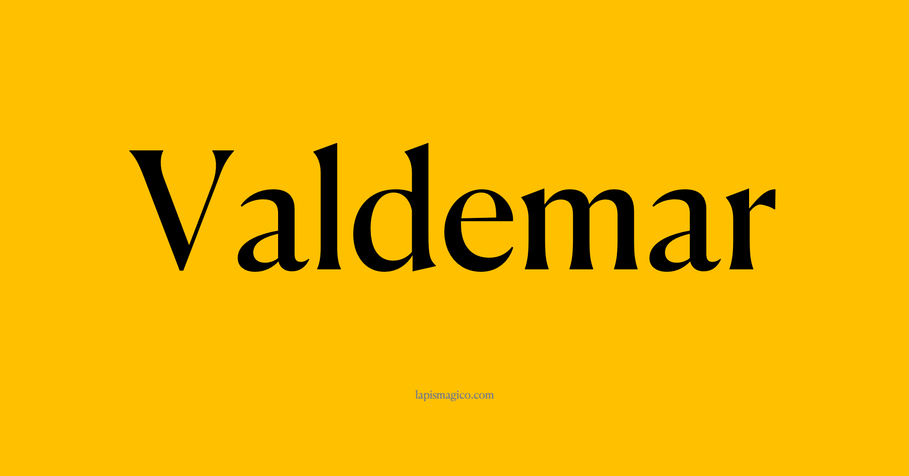 Nome Valdemar