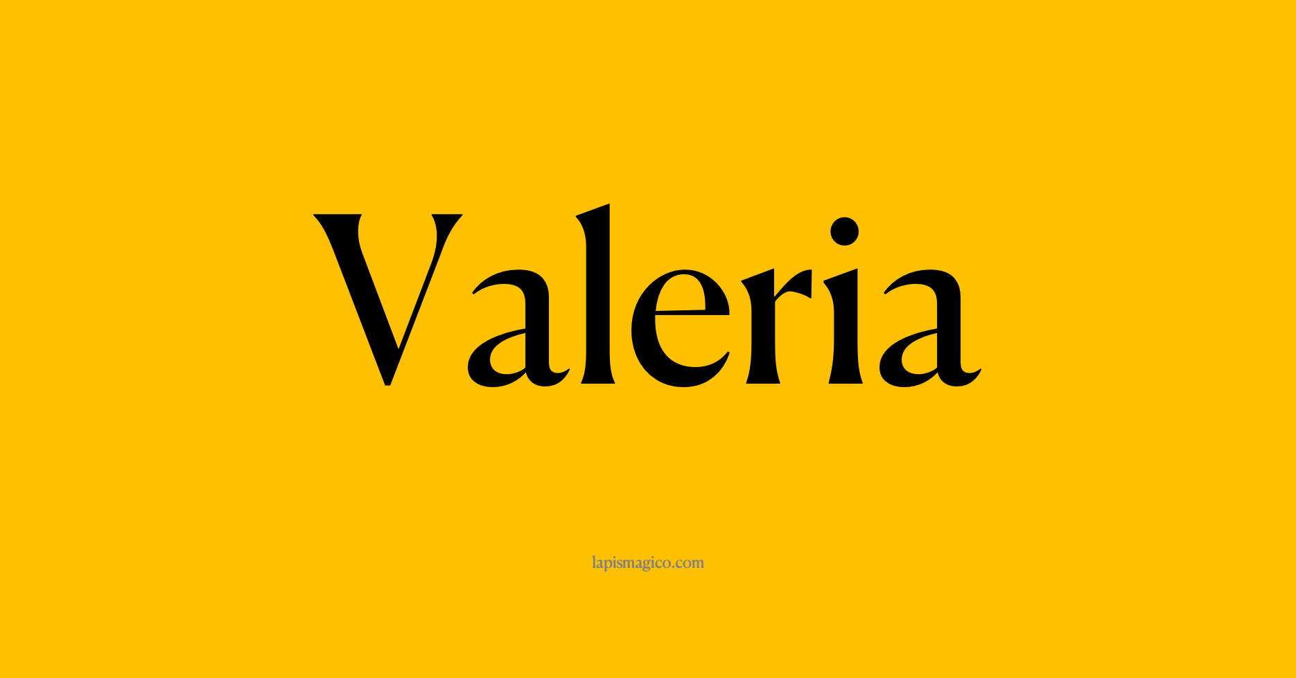 Nome Valeria