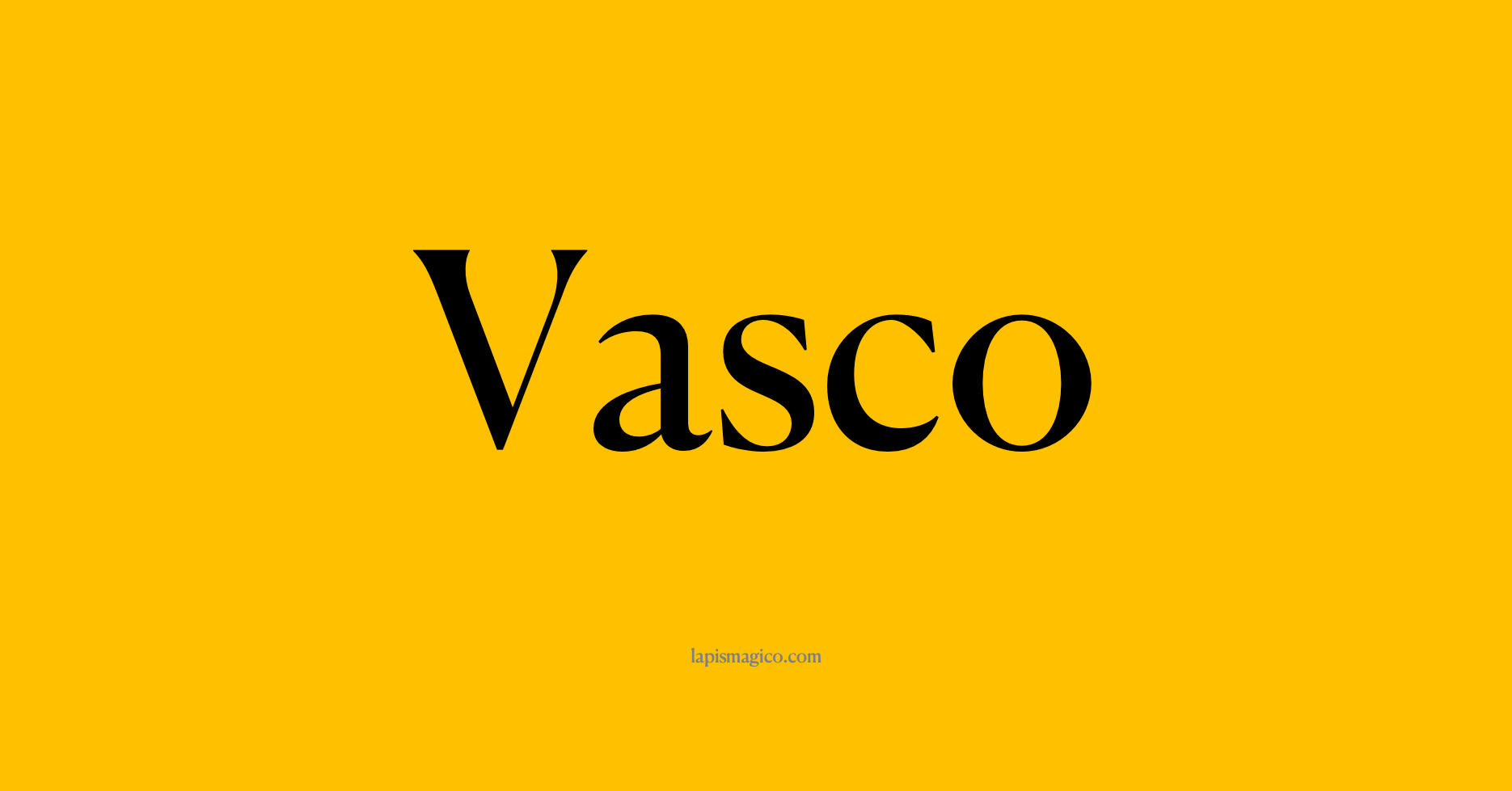 Nome Vasco