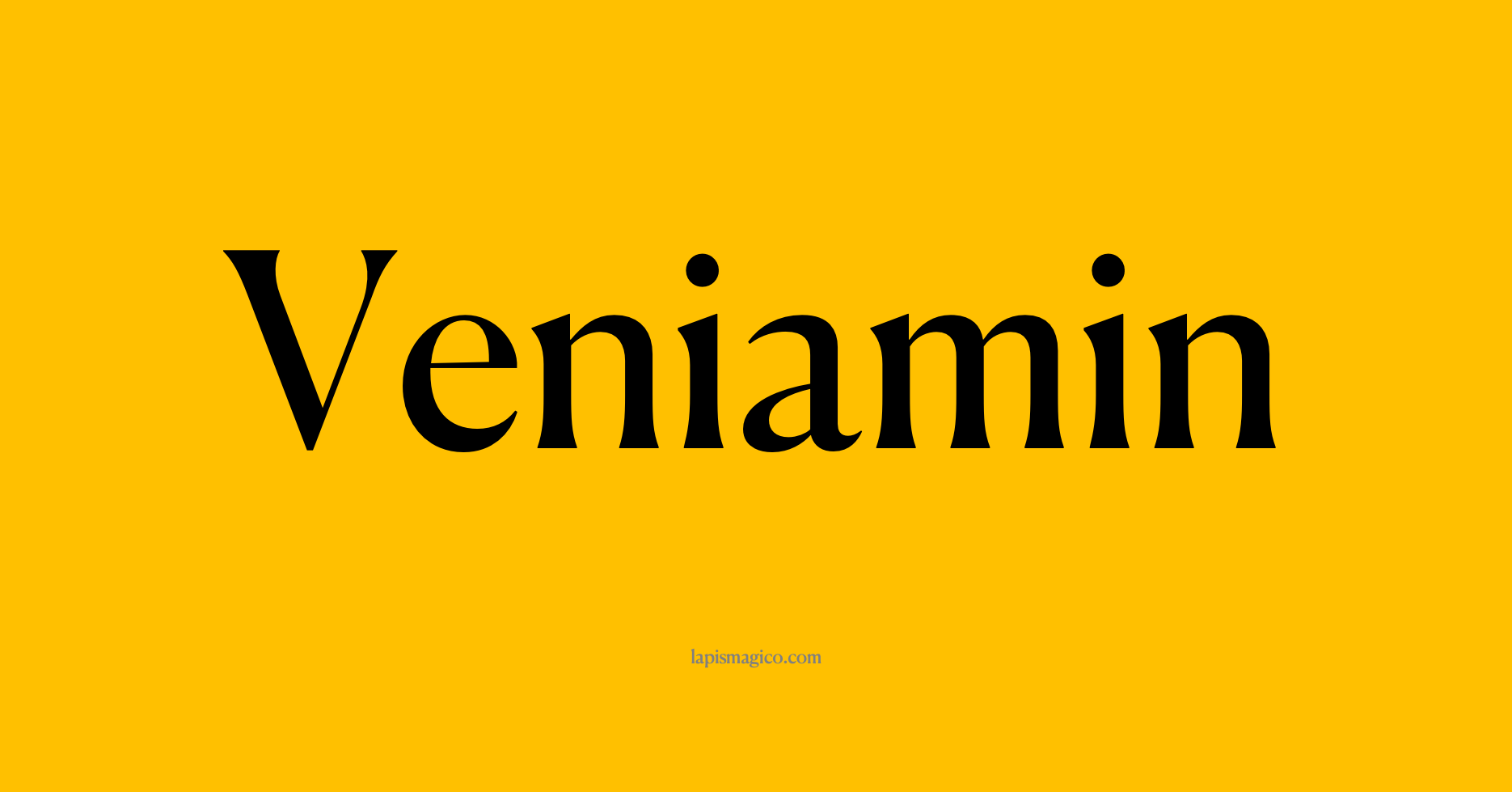 Nome Veniamin