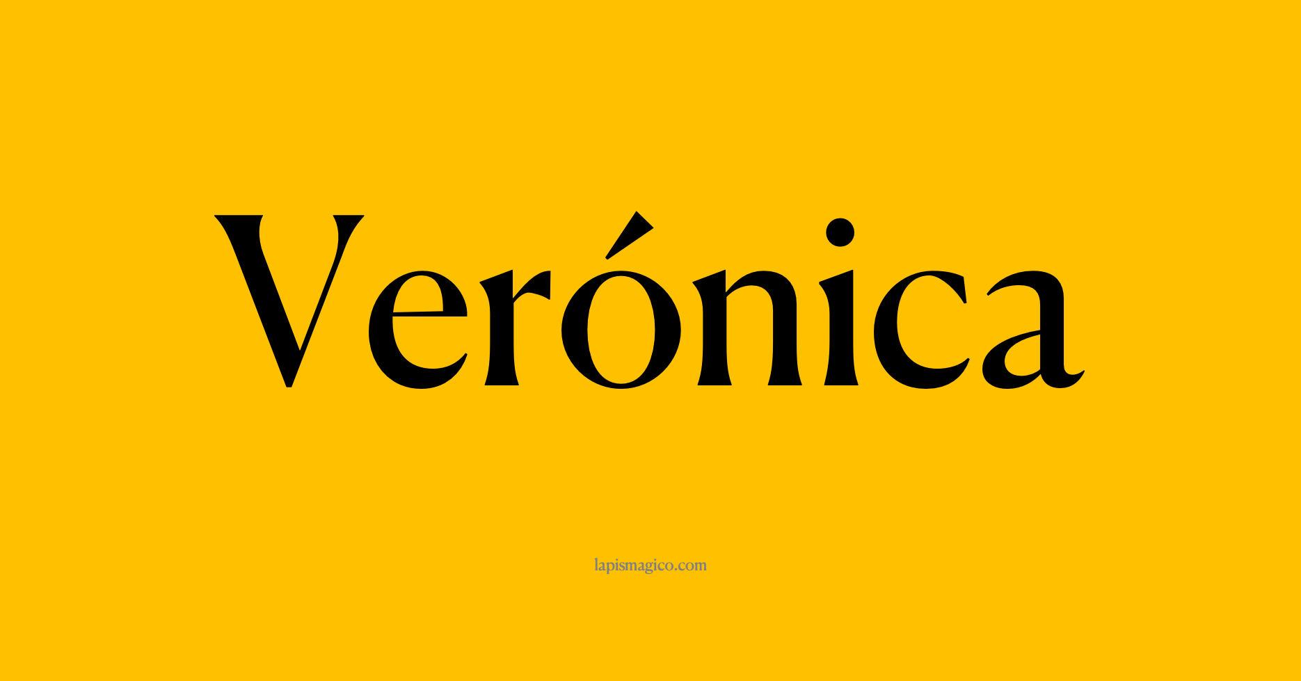 Nome Verónica