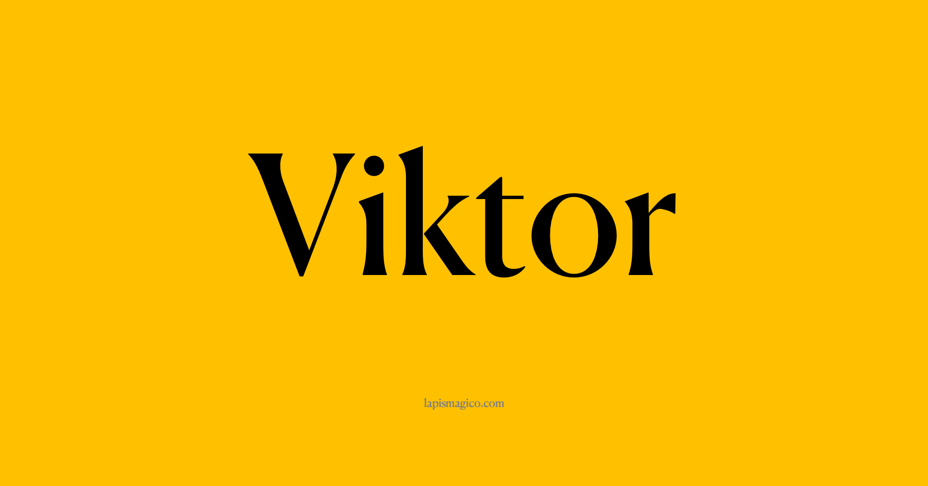 Nome Viktor