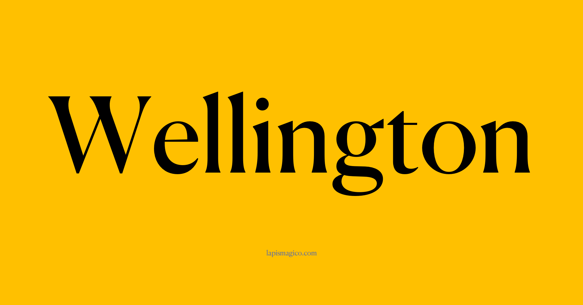 Nome Wellington