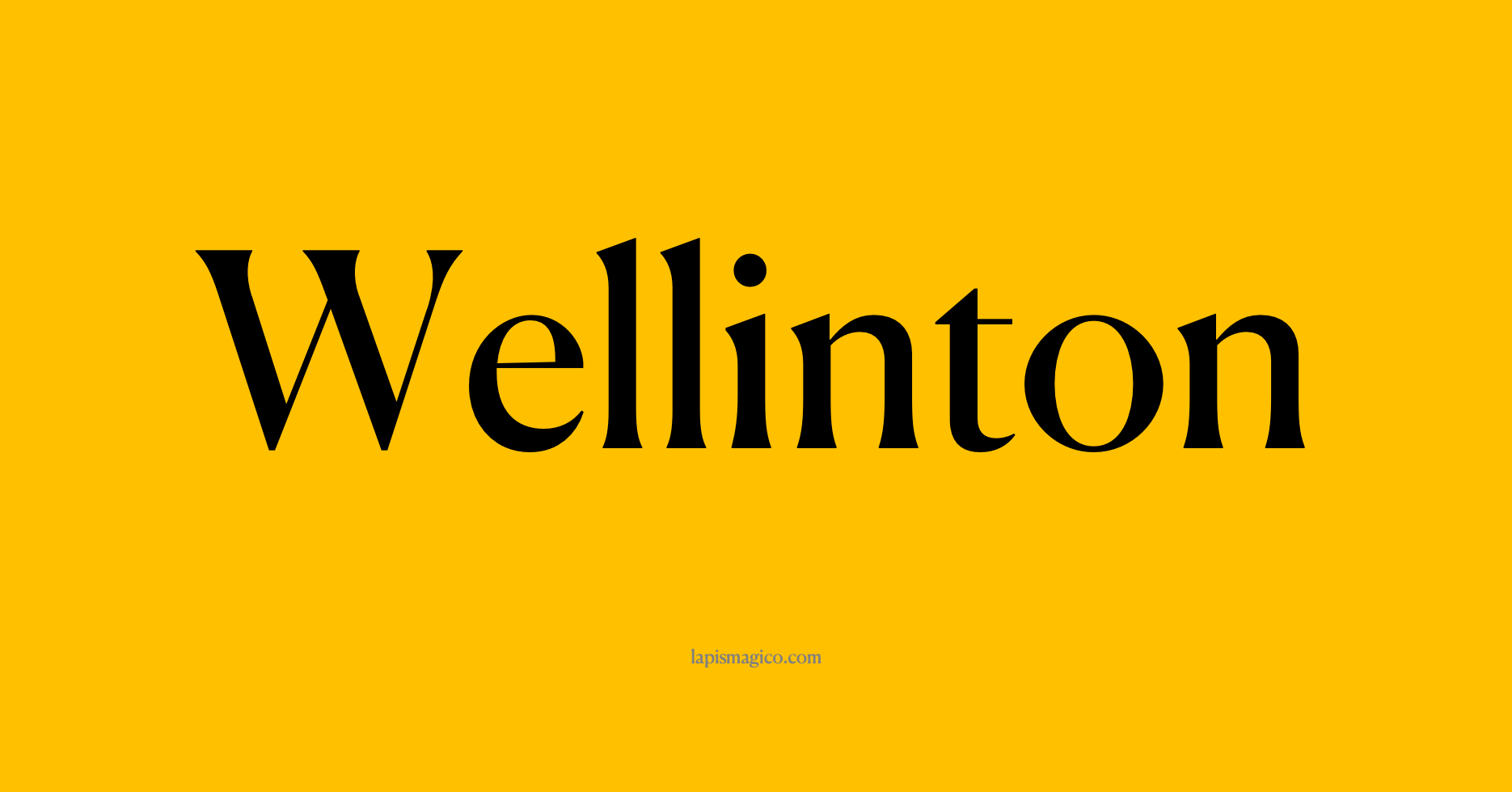 Nome Wellinton