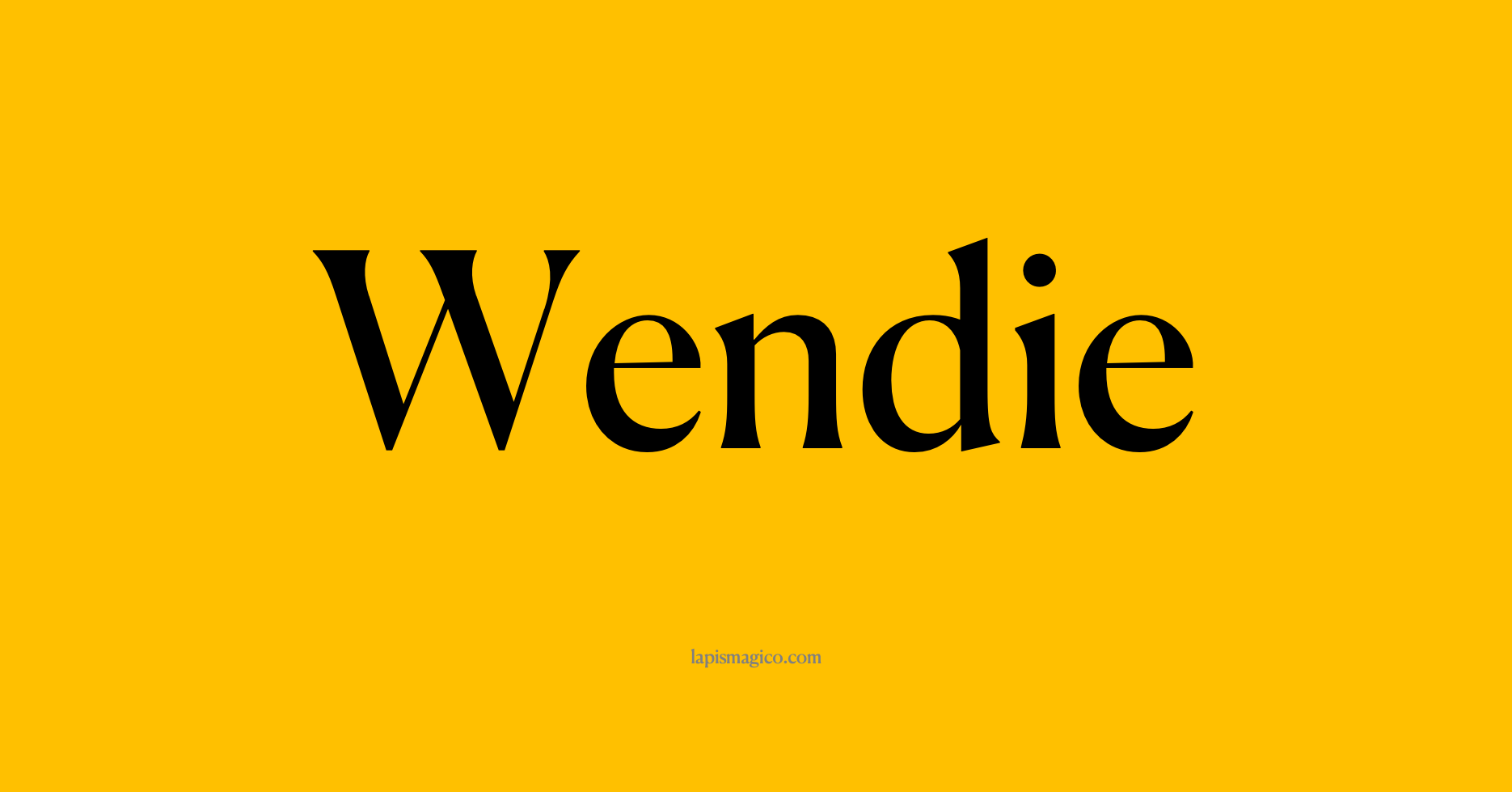Nome Wendie