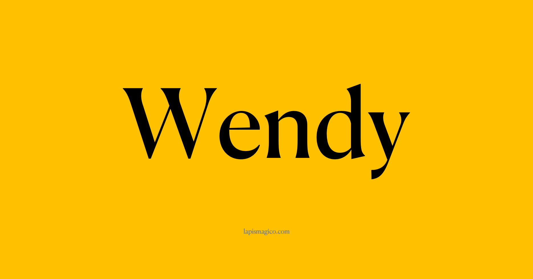 Nome Wendy