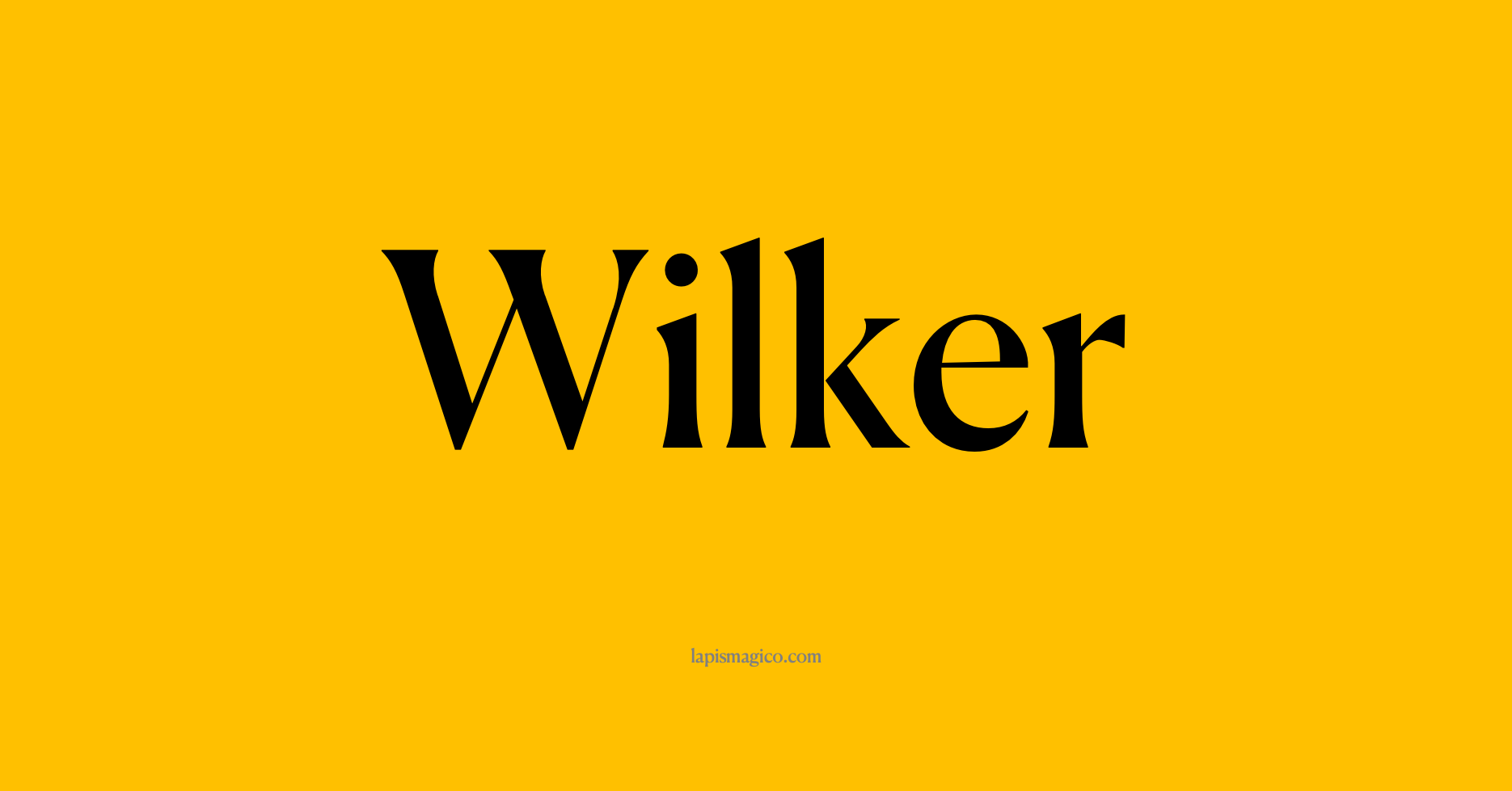 Nome Wilker