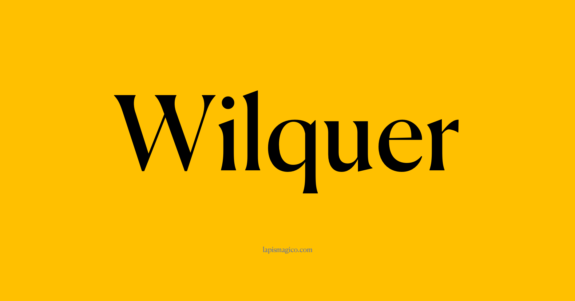 Nome Wilquer
