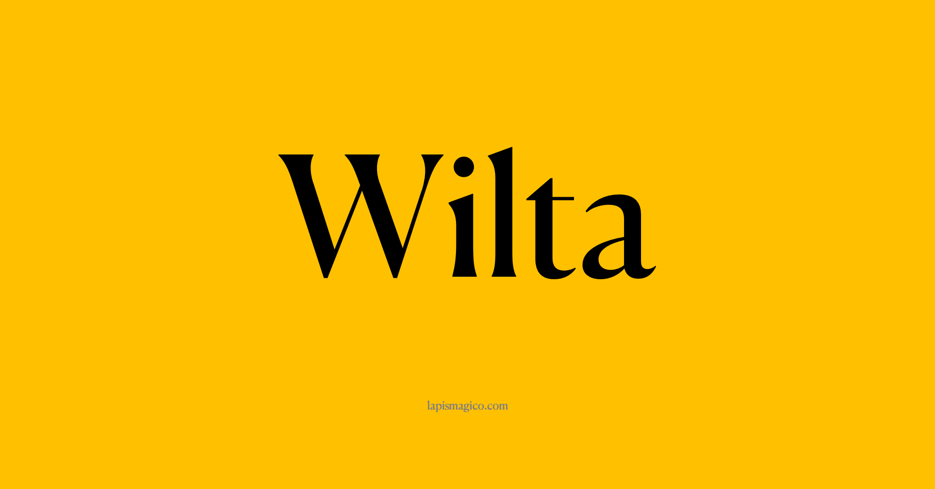 Nome Wilta