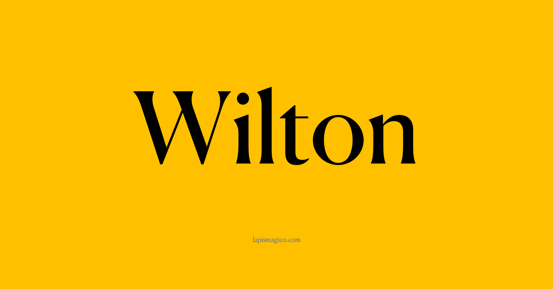 Nome Wilton
