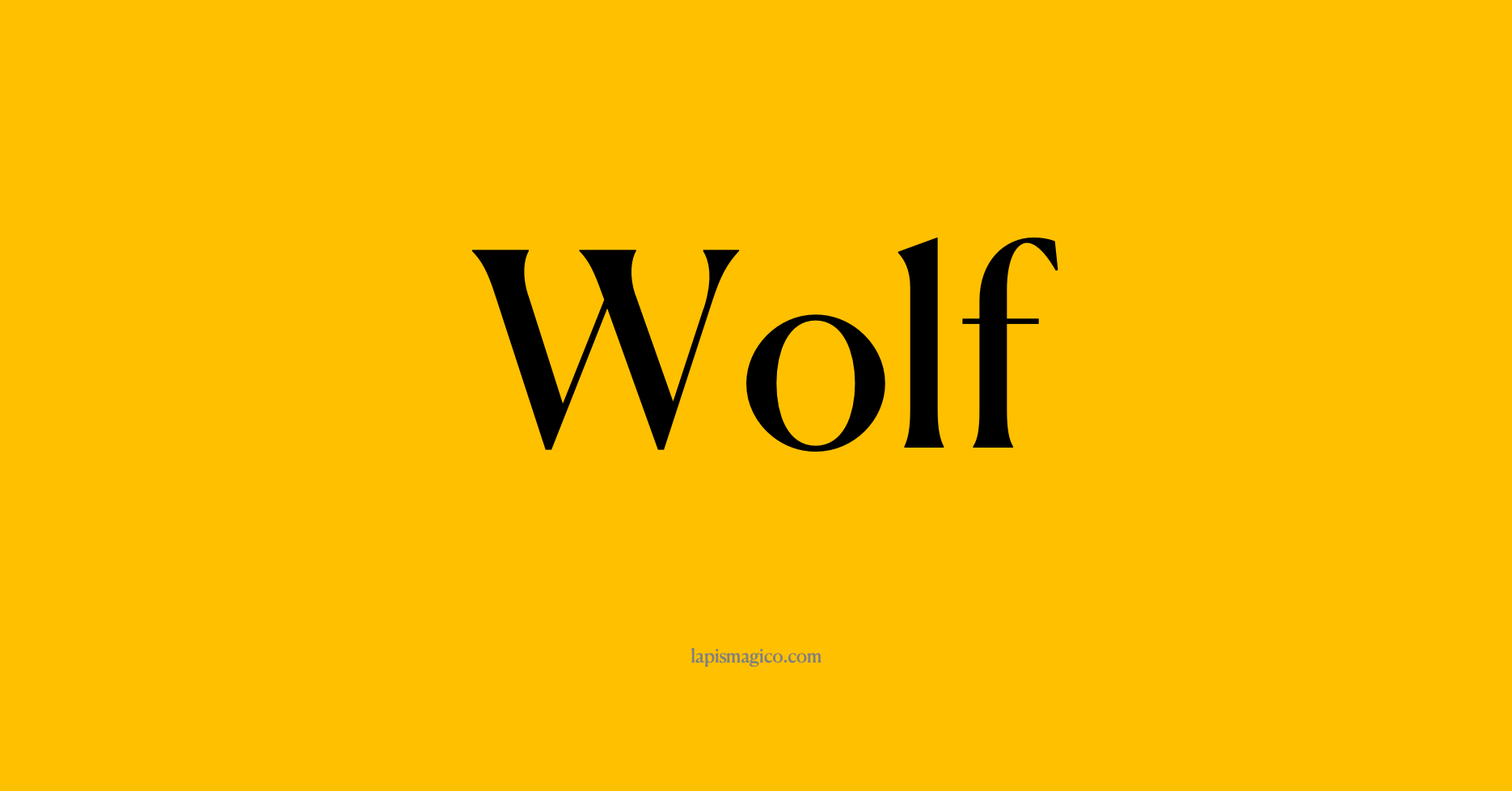 Nome Wolf
