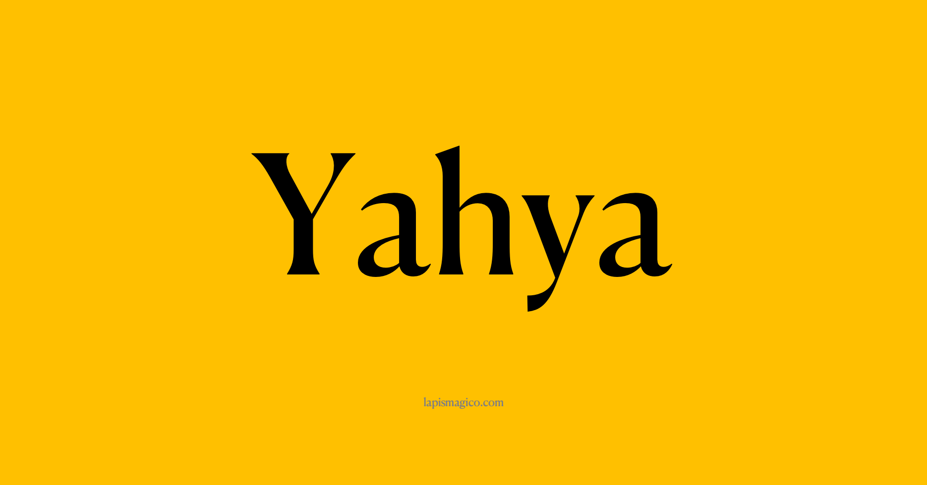 Nome Yahya