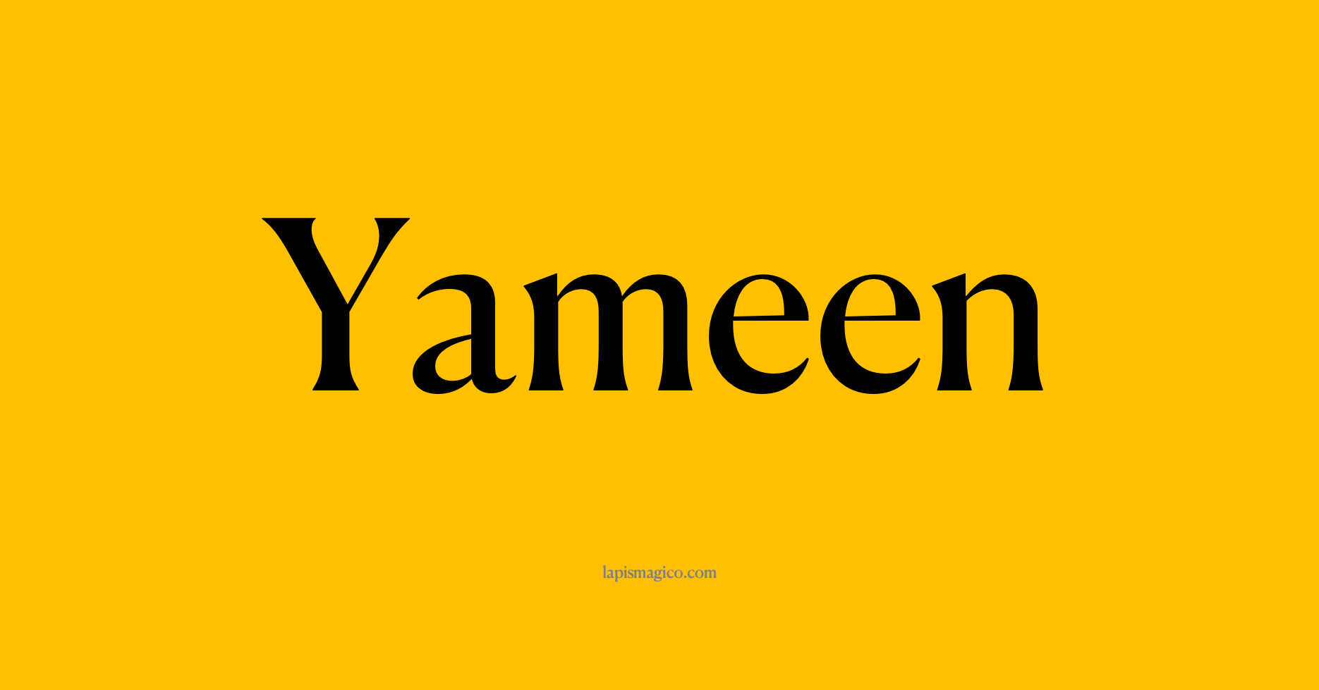 Nome Yameen