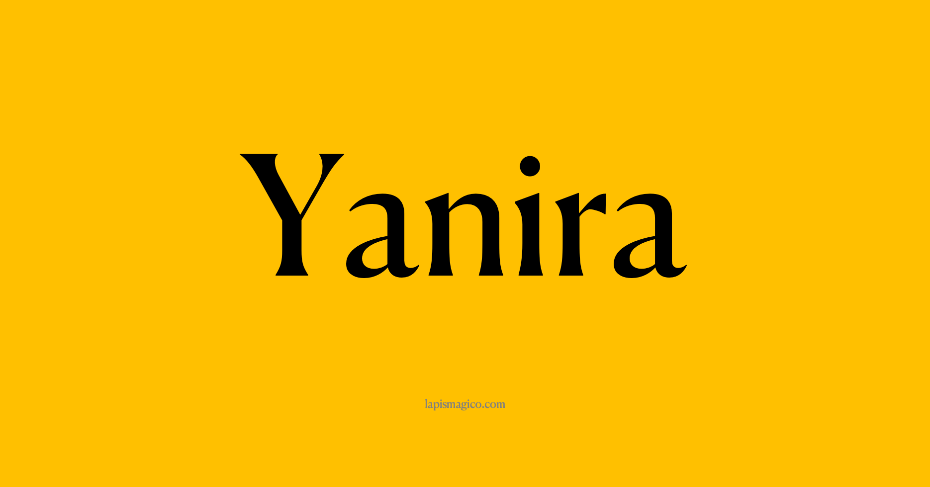 Nome Yanira
